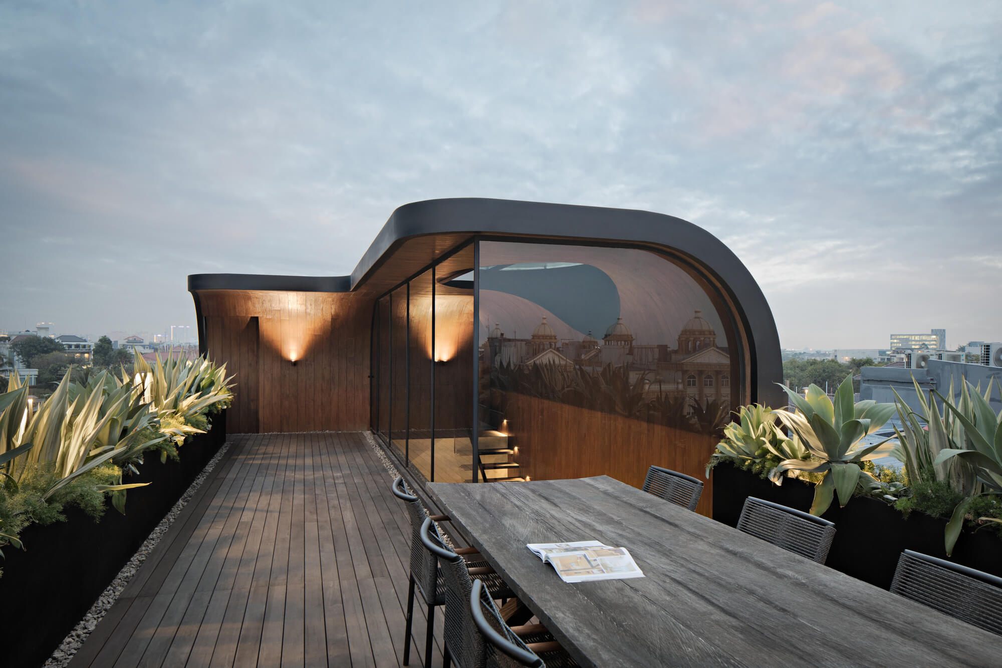 Porosity From Above Office by K-Thengono Design Studio