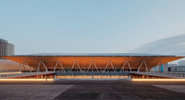 The Ariake Gymnastics Center by Nikken Sekkei & Shimizu Corporation