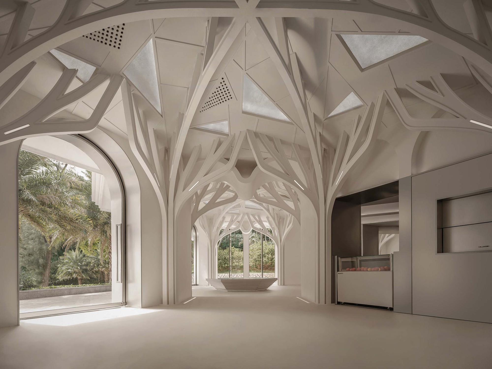 1/2 Coffee and Bar Interior Imitates the Gulangyu Surrounding Nature