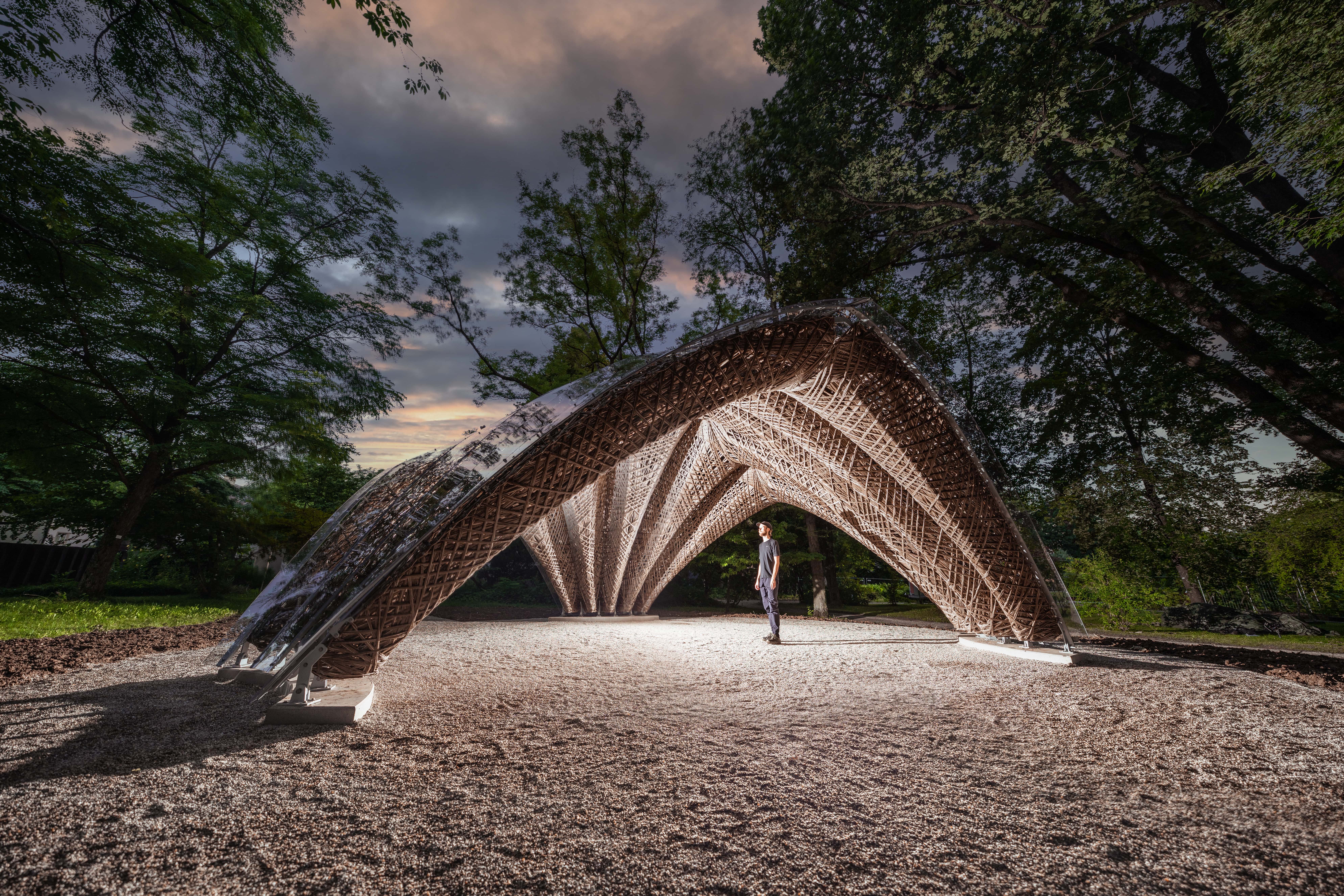 livMatS Pavilion: A Sopisthicated Building Using Natural Fibers