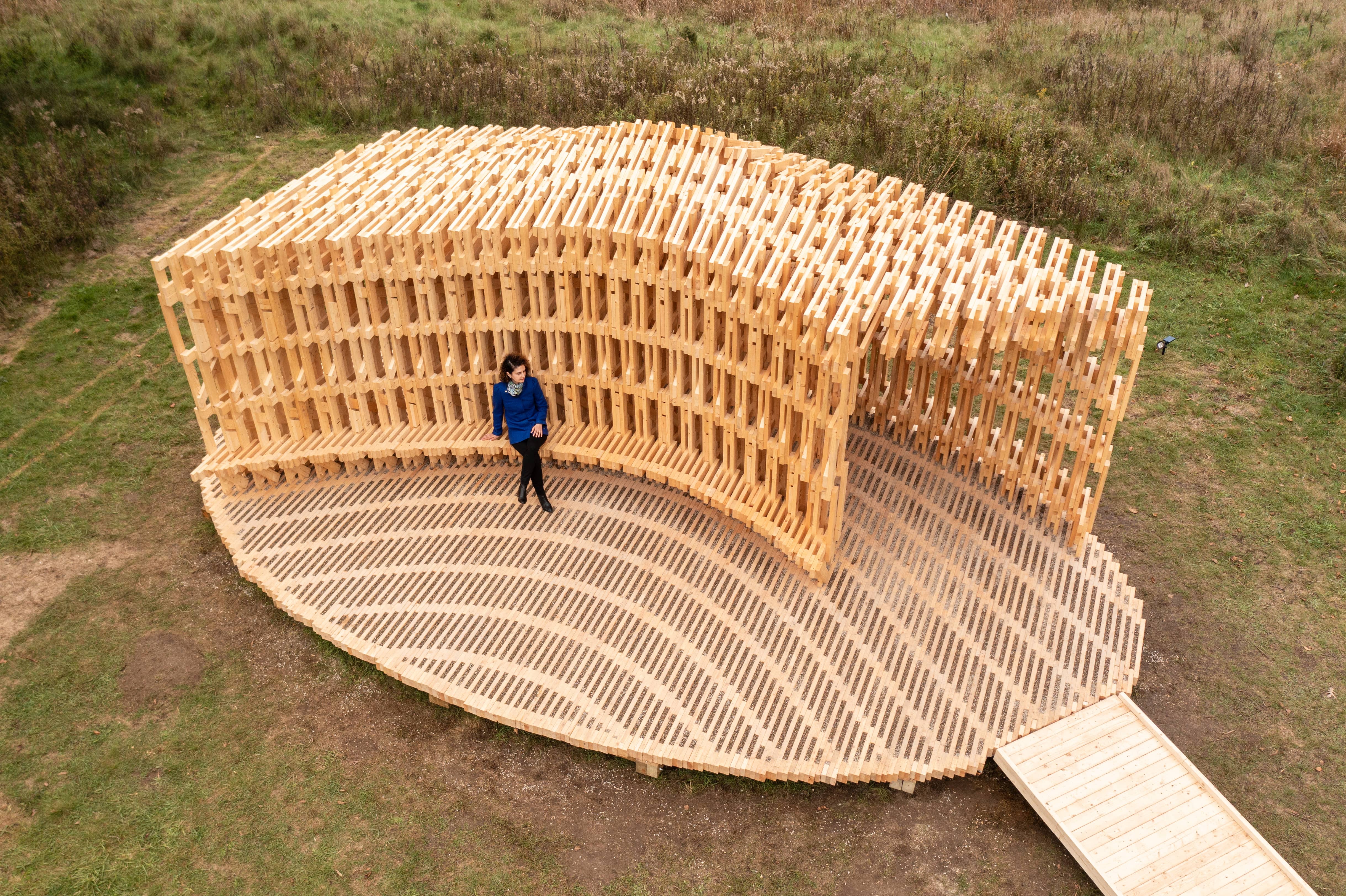 Exploration of Robotic Technology with Complex Wooden Pavilions