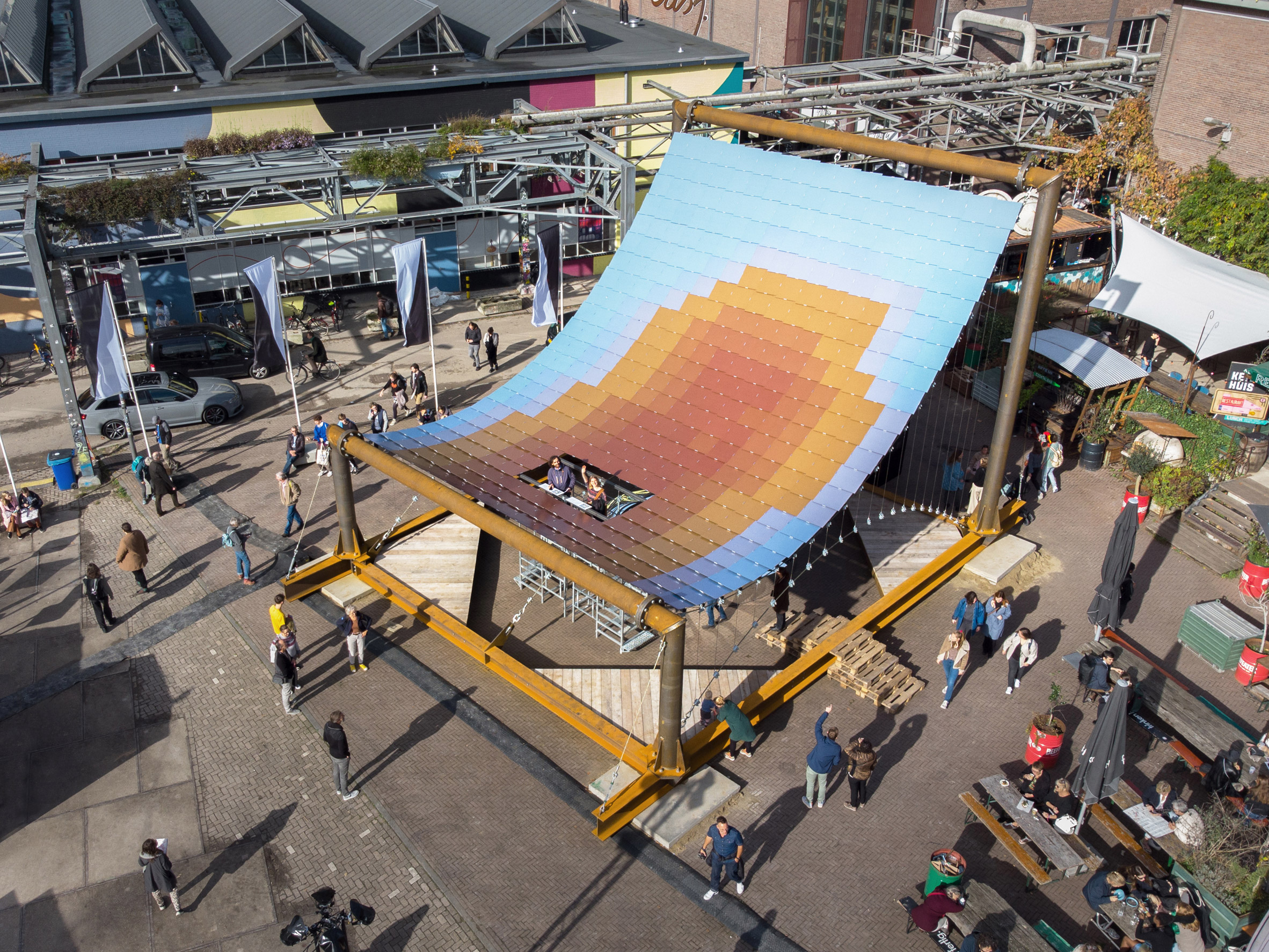 380 Solar Panel Sheets Showcased in Dutch Design Week 2022