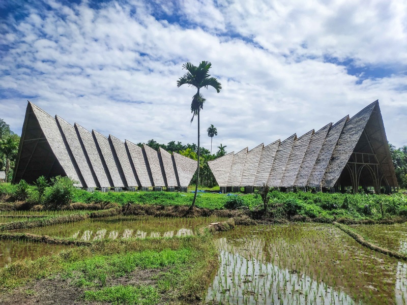Local Material Bamboo: KAKR Hall, A Sustainable Community Center