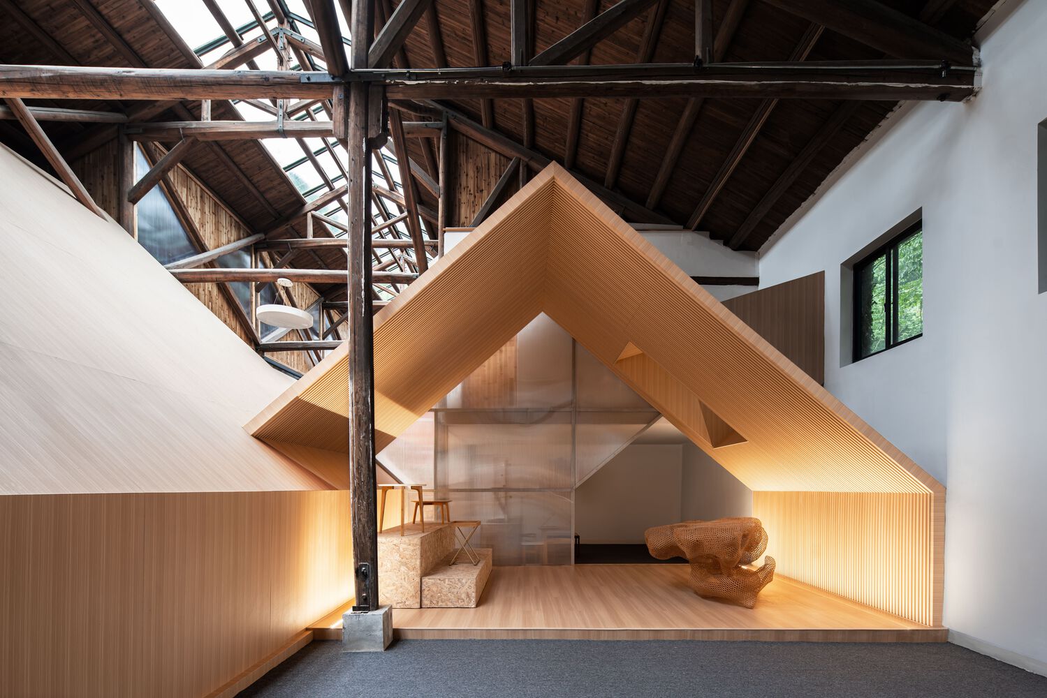 Transforming an Abandoned Military Warehouse into An Exhibition Center