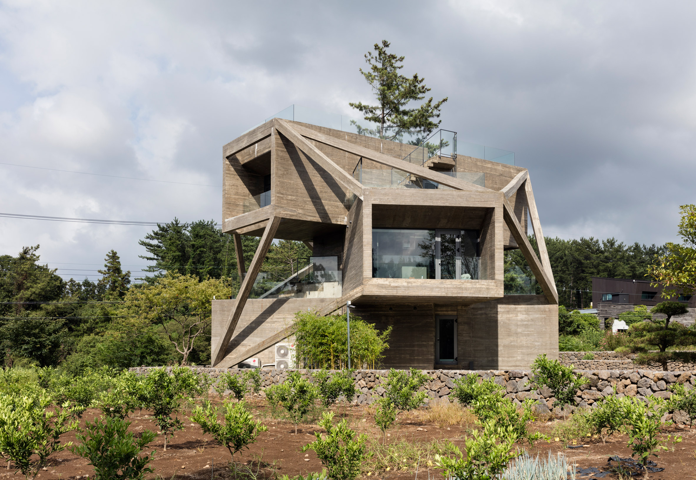 Called Simple House with Extraordinary Shape by Moon Hoon