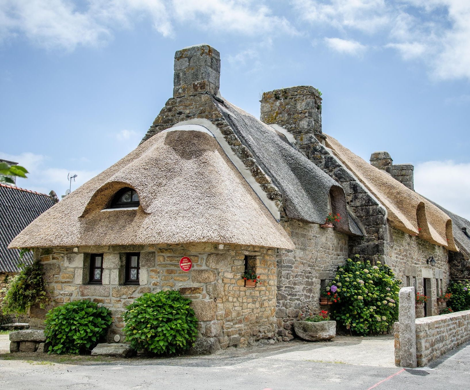 Centuries-Old Thatched Cottages of Kerascoët in France