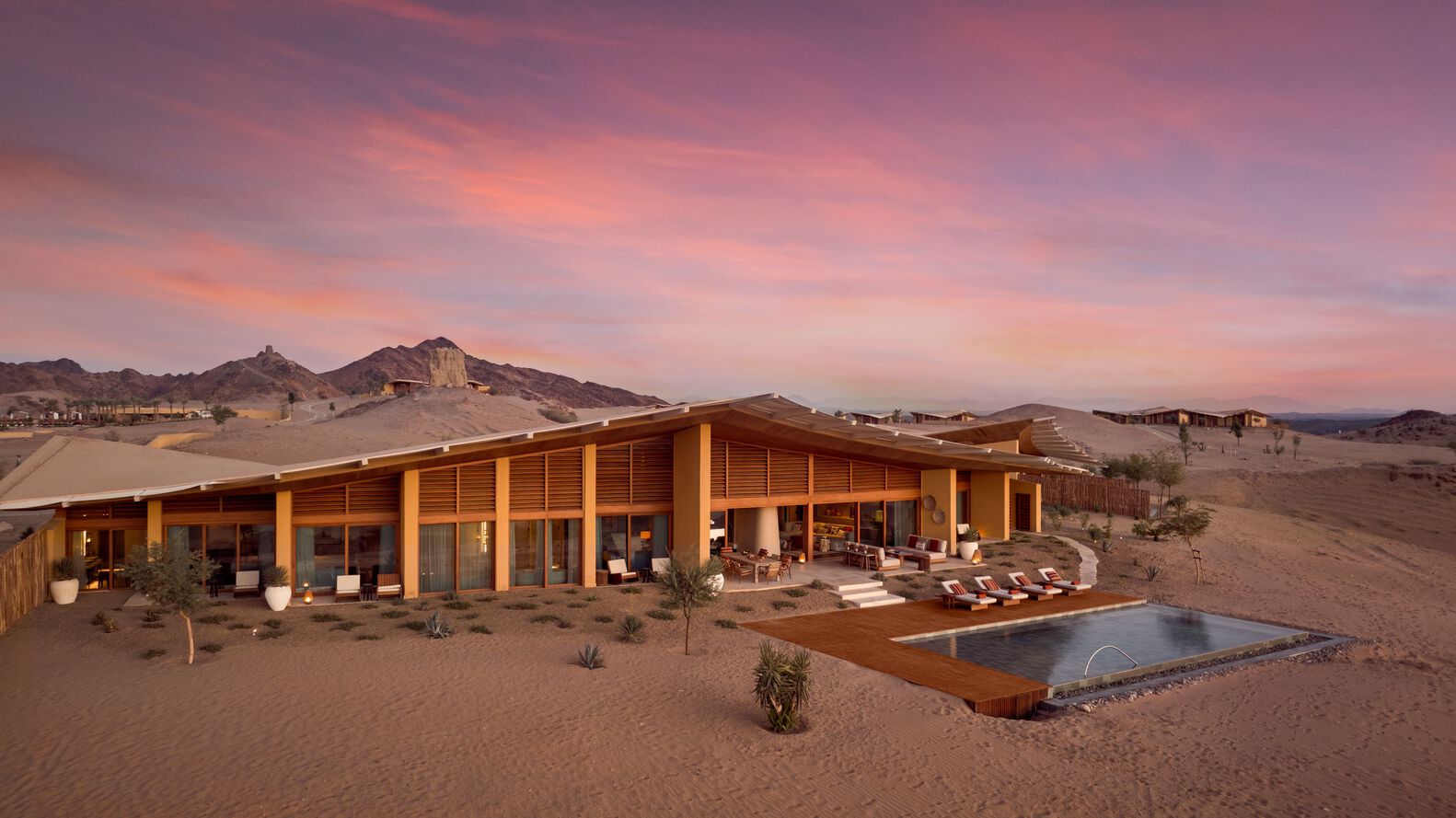 Luxurious Six Senses Southern Dunes Resort as an Oasis in the Middle of Arabian Vast Desert