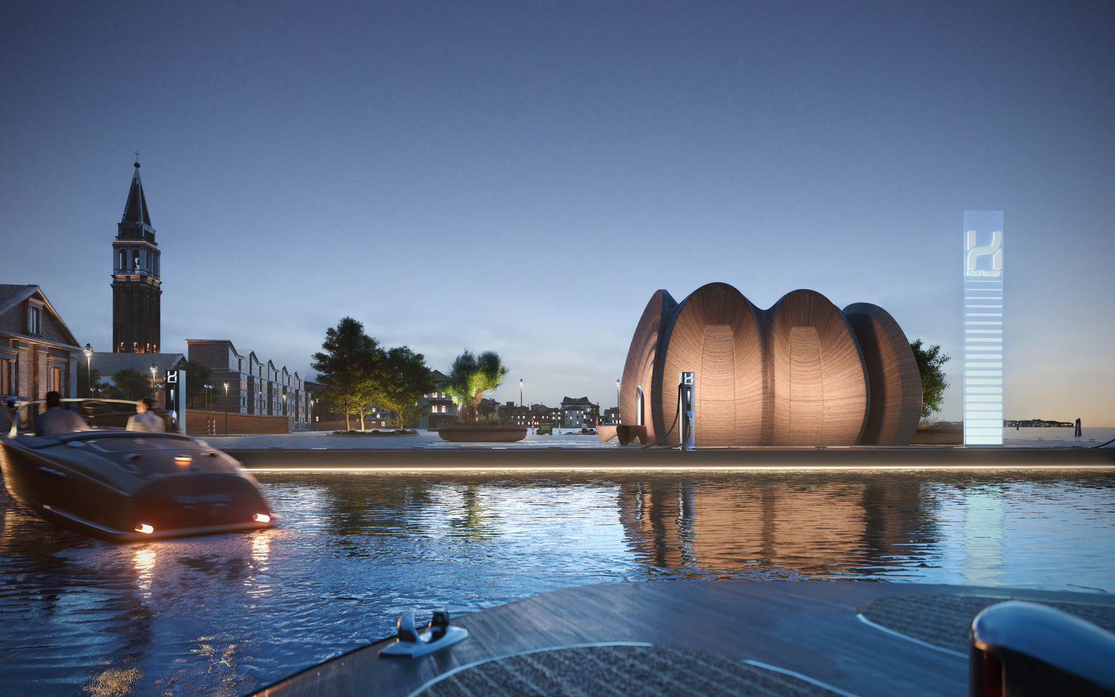 ZHA Designs Hydrogen Fuel Stations in Italian Marinas as Serious Commitment to Sustainability