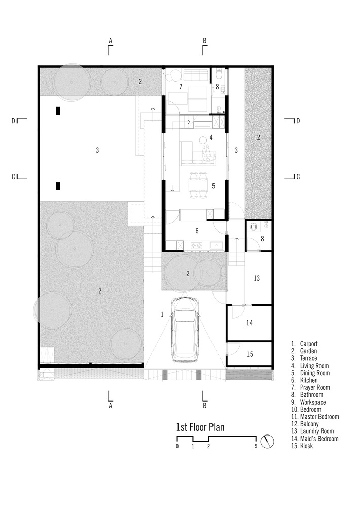 Ground floor Guntur House, Source by PSA Studio