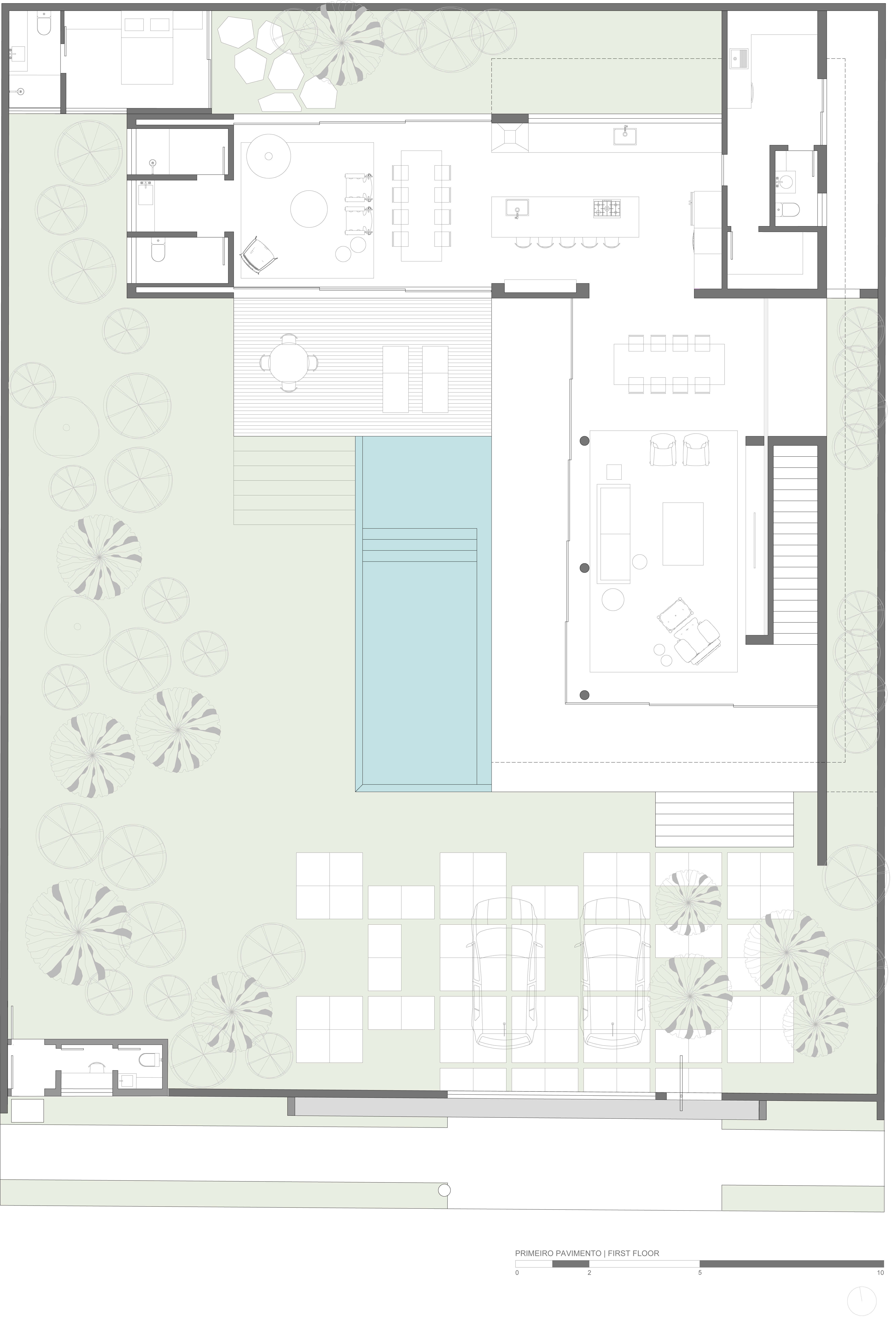 First-floor plan of the Summer House
