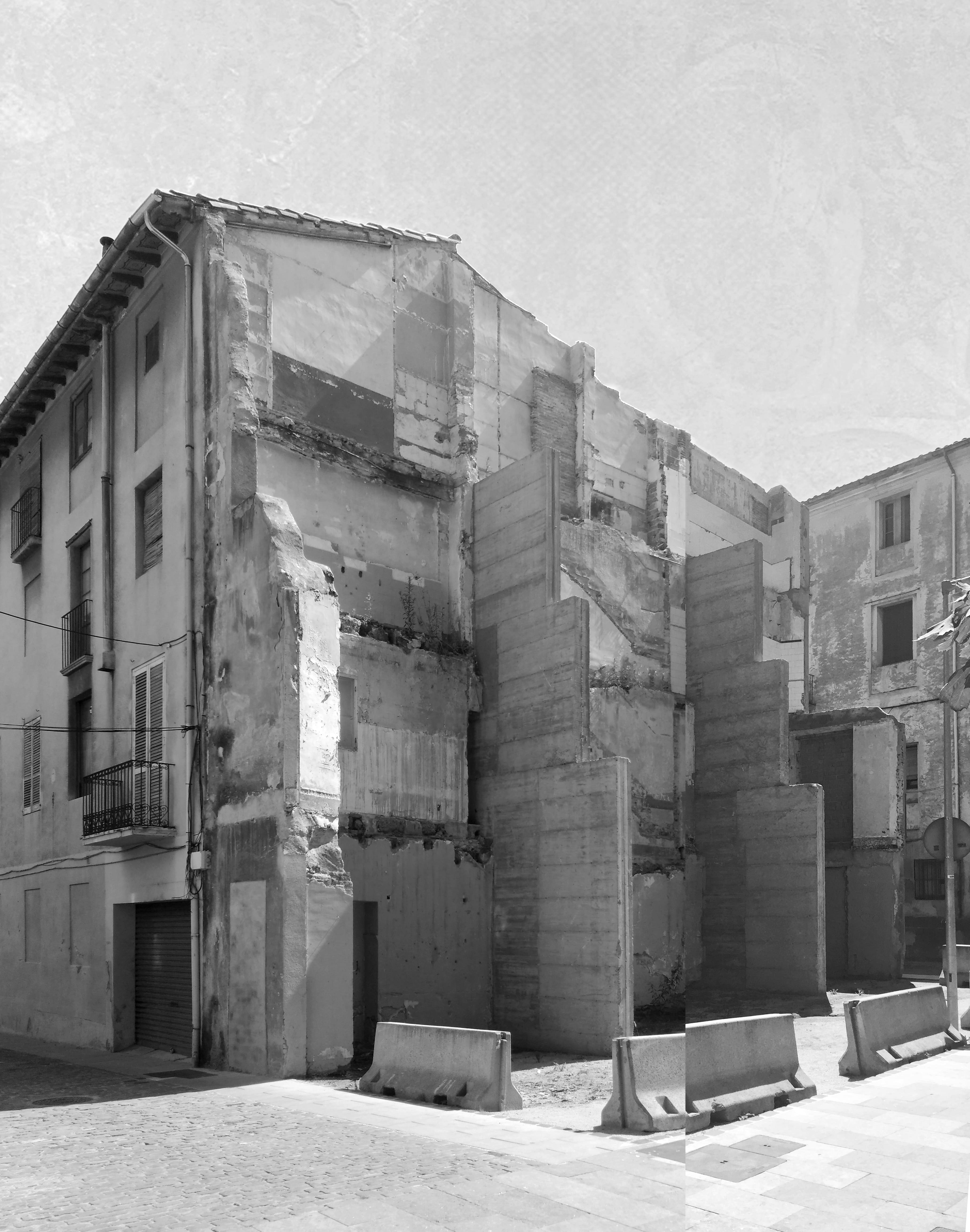 The condition of the Can Sau site when it was abandoned, after demolition