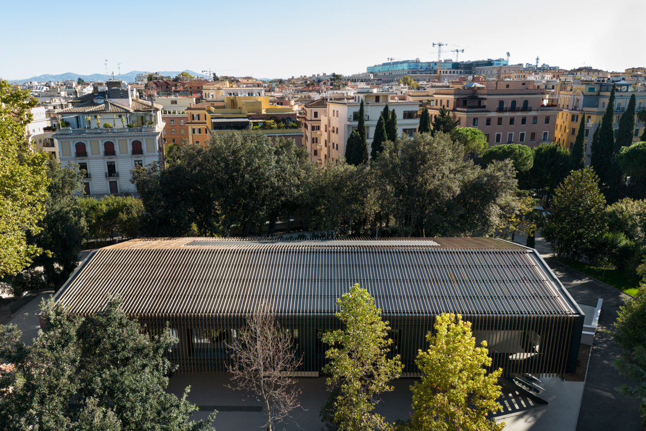 Above view New LUISS school building, Photo by Marco Cappelletti