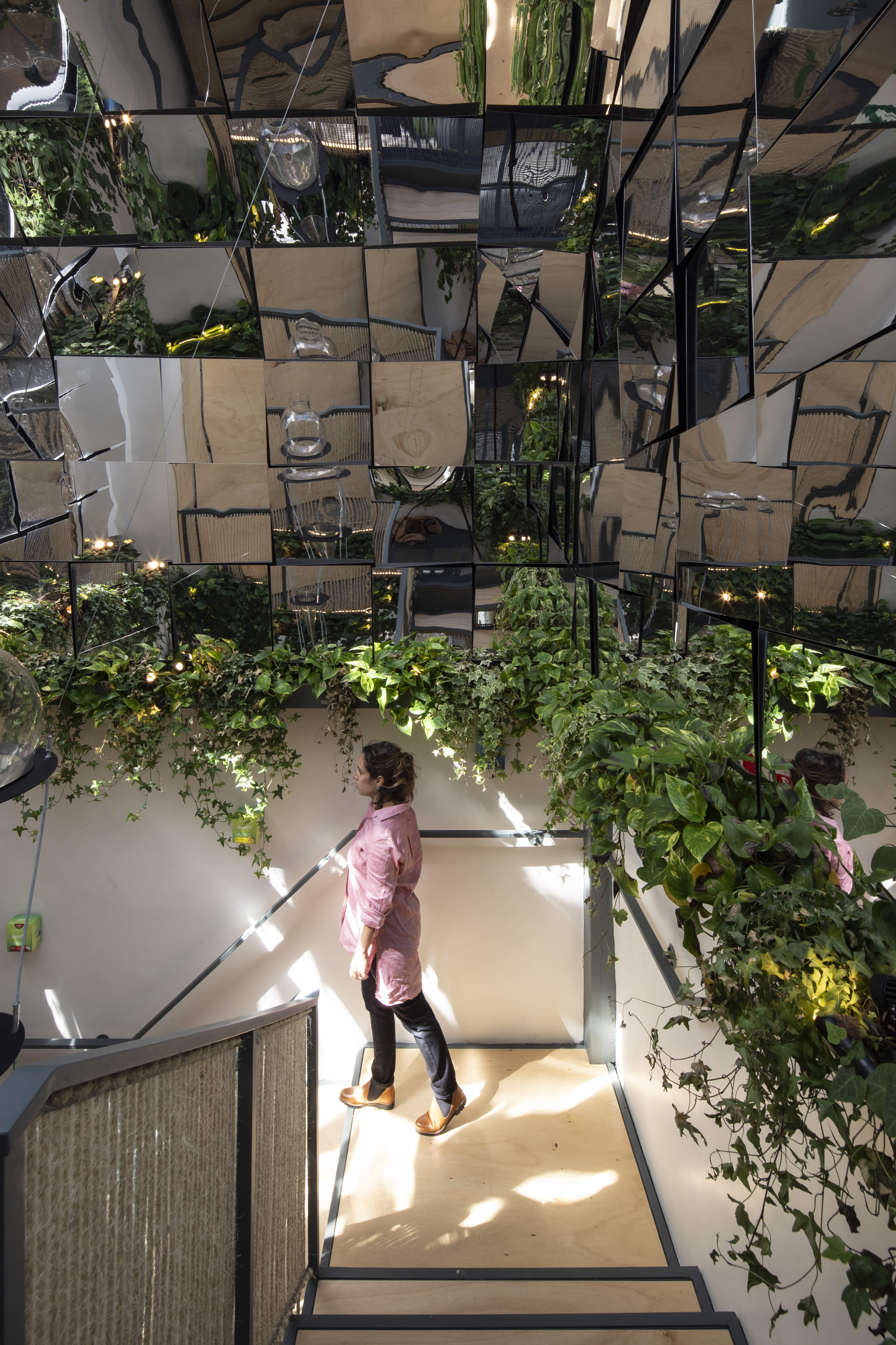 Dome consists of more than 50 light-catching mirrors