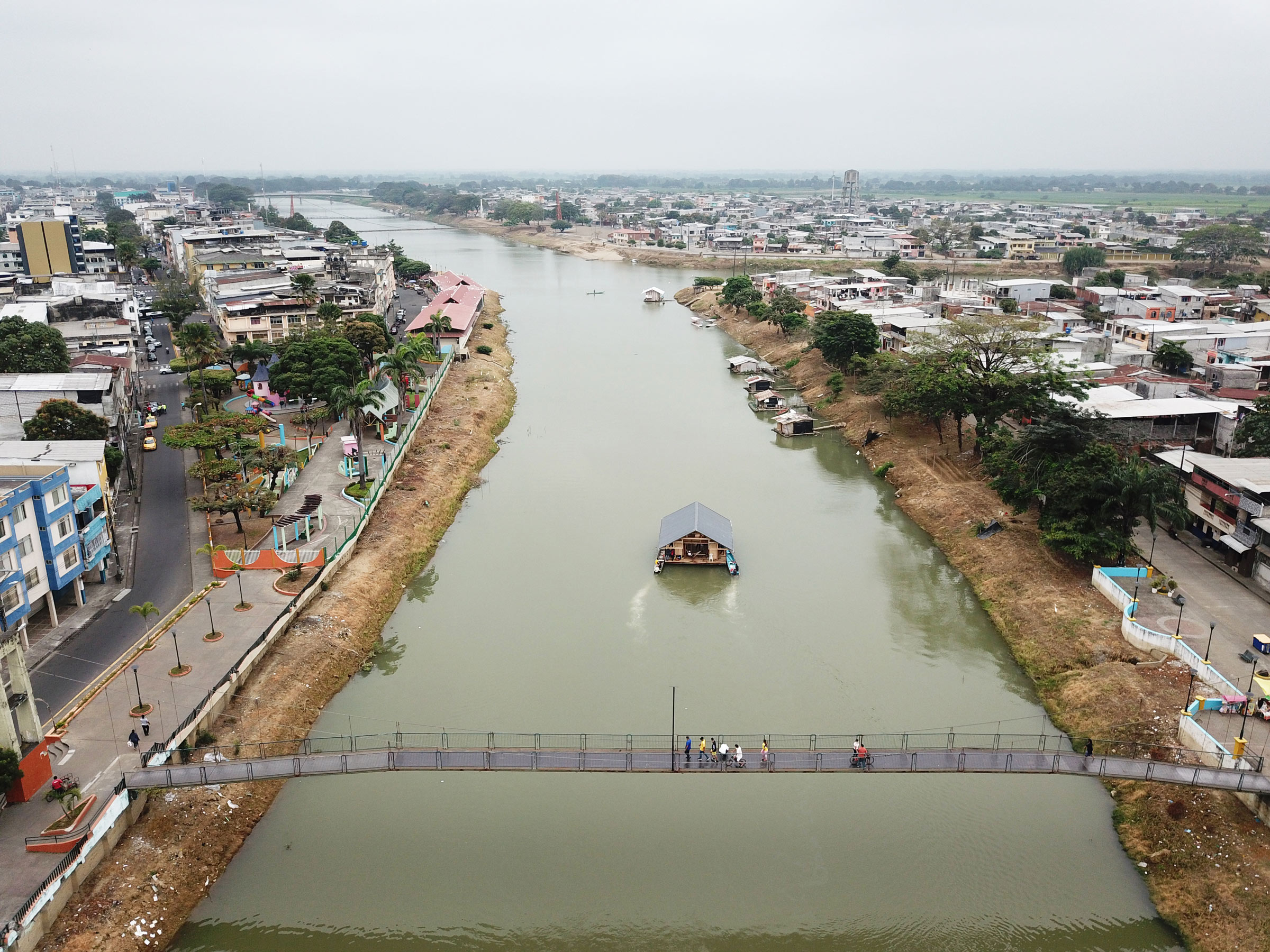 After completion, the observatory was moved from Babahoyo to Guayaquil via the river