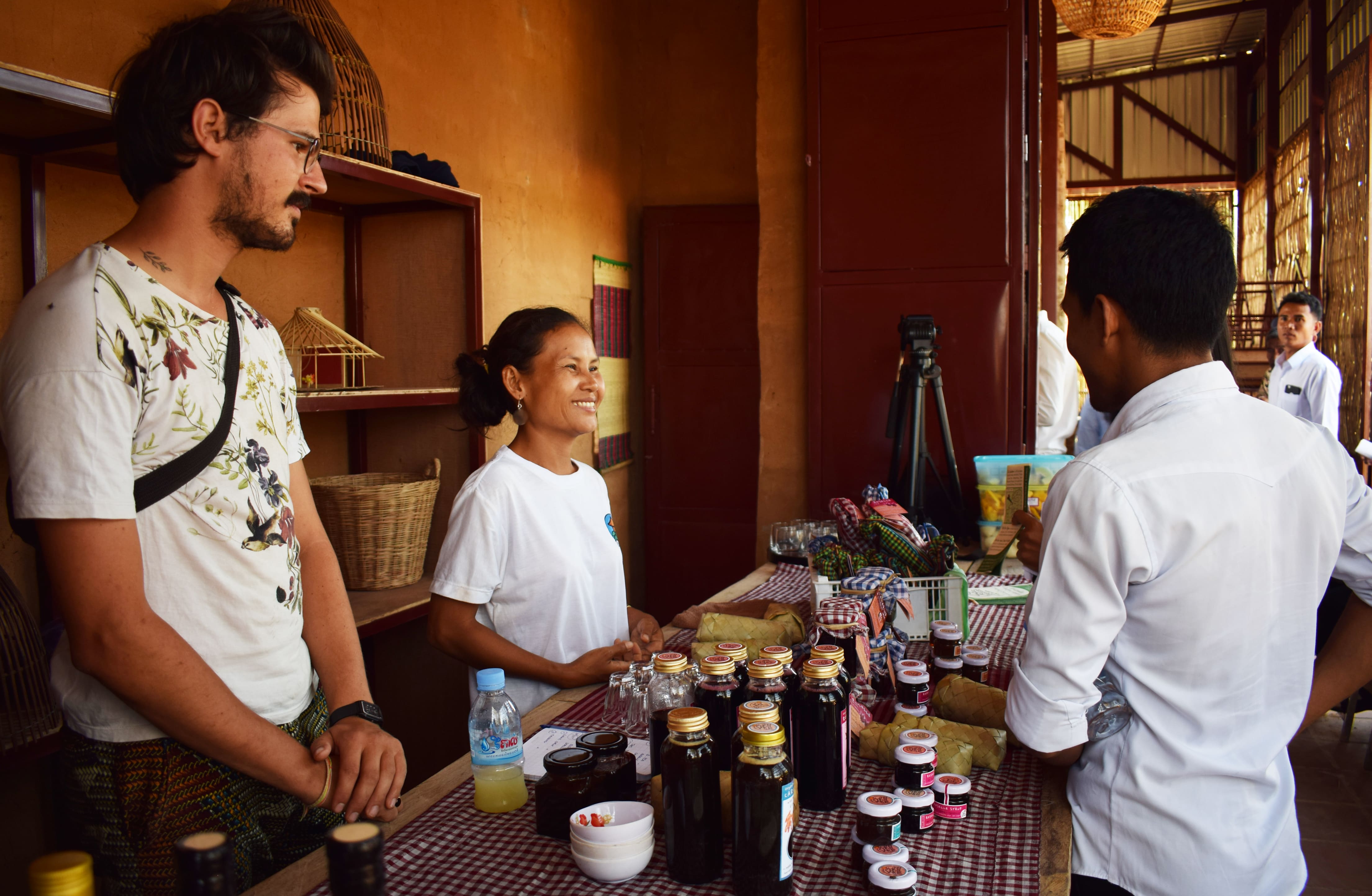 The veranda can be used for workshops or space to sell local products