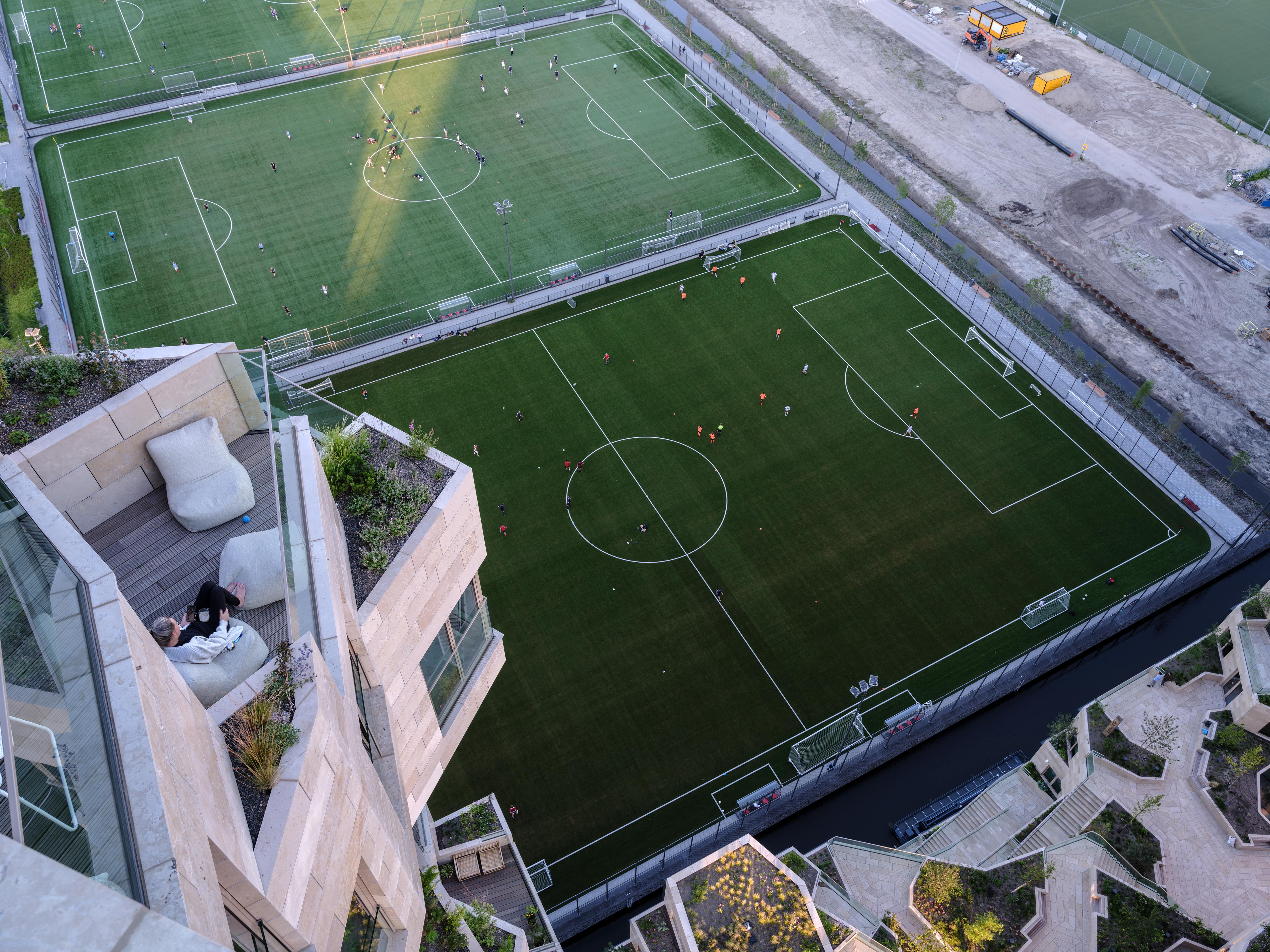 Sports fields adjoining the Valley