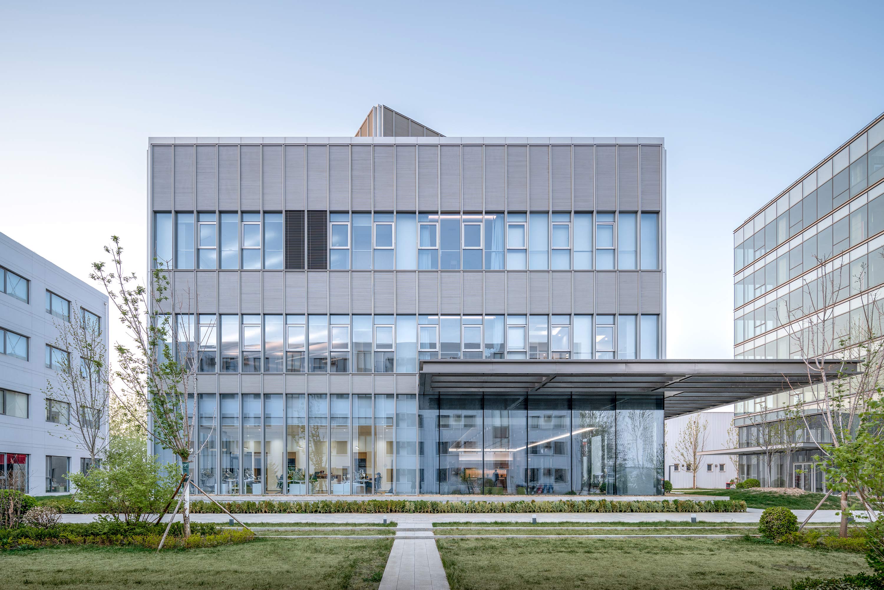 WELL Living Lab has a facade that matches the surrounding buildings
