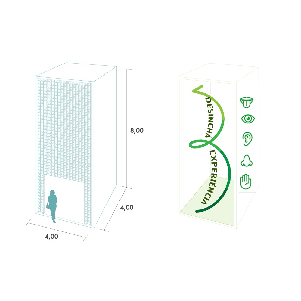Concept diagram showing how DesinchÃ¡ Flagship is like a small box full of experience