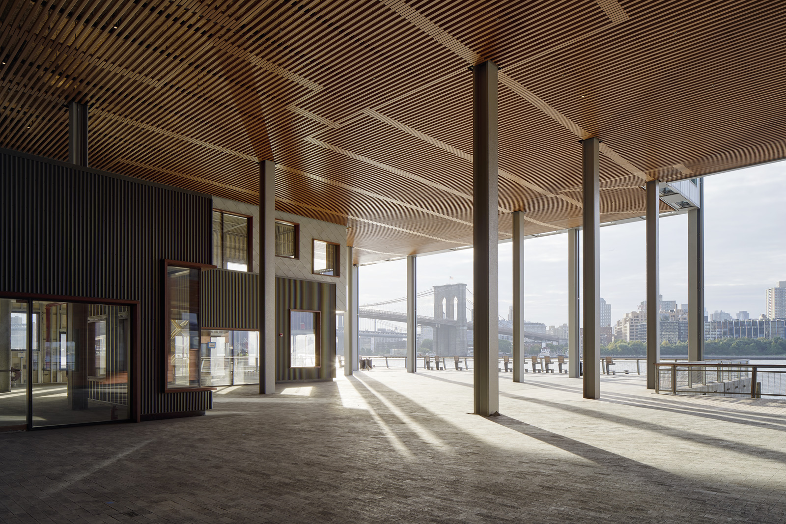 Pier 17 of the East River Waterfront's walkway