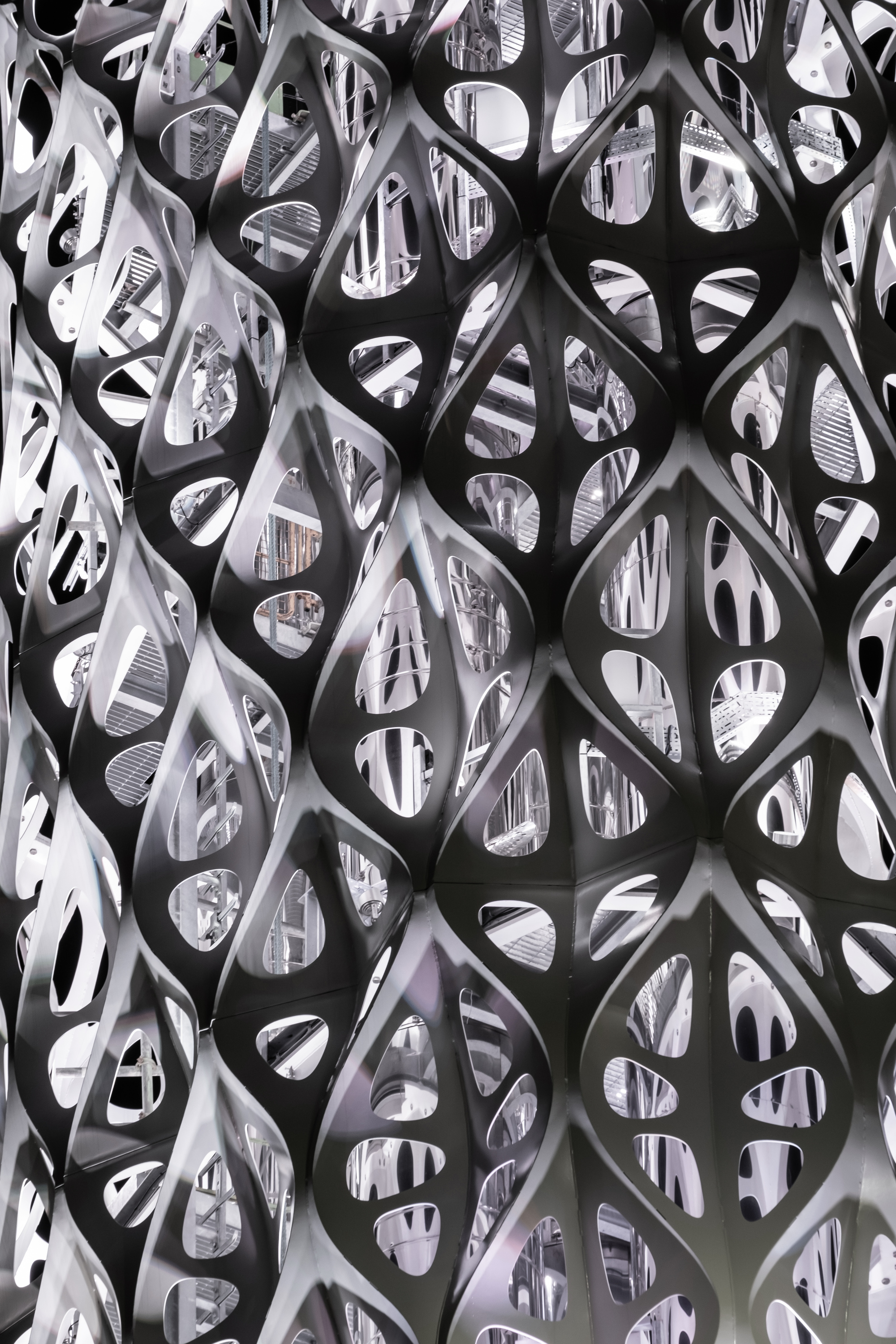 These light towers produce smoke from a combination of heat and gas-fired electricity