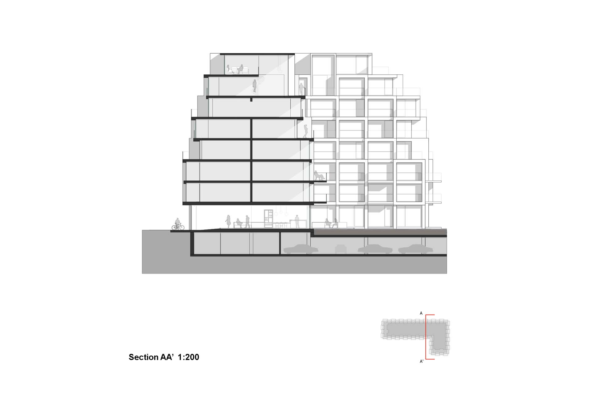 Section plan of The Grid