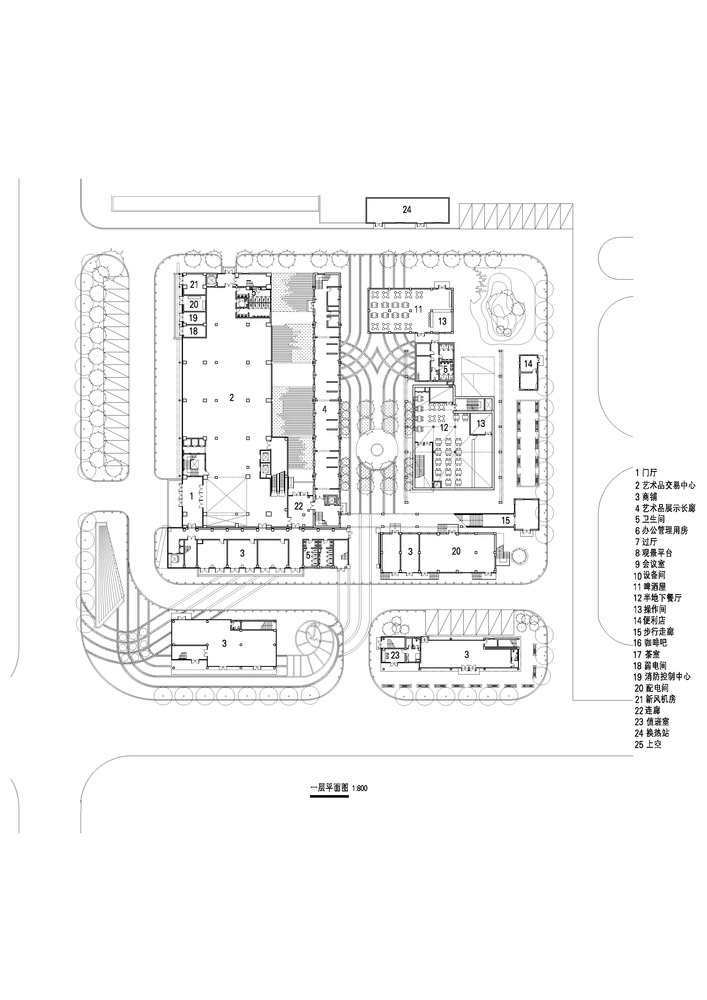 Ground floor plan Beijing Cultural Innovation Park, Source by Cobblestone Design Canada