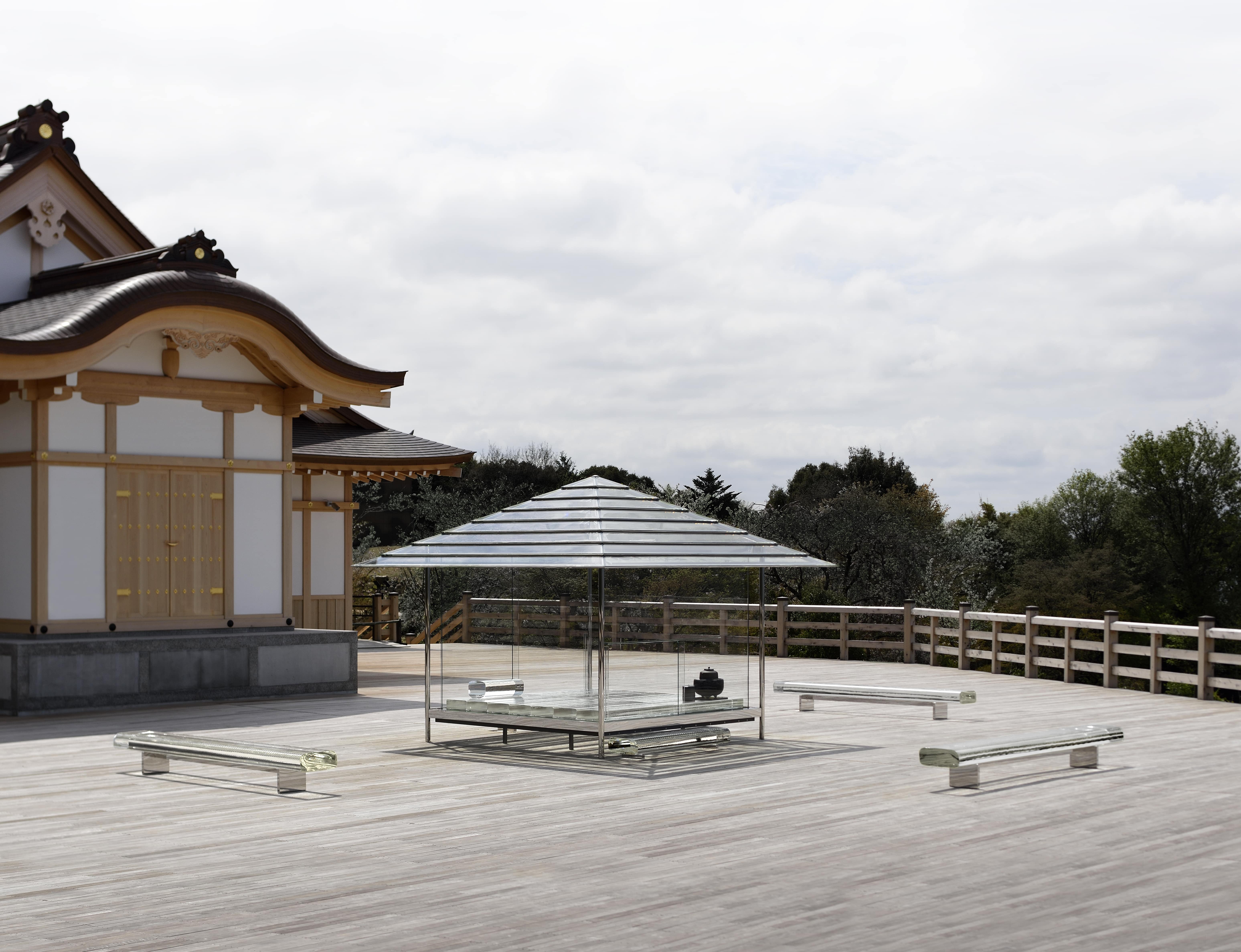 KOU-AN Glass Tea House by Tokujin Yoshioka is Travelling Around Japan