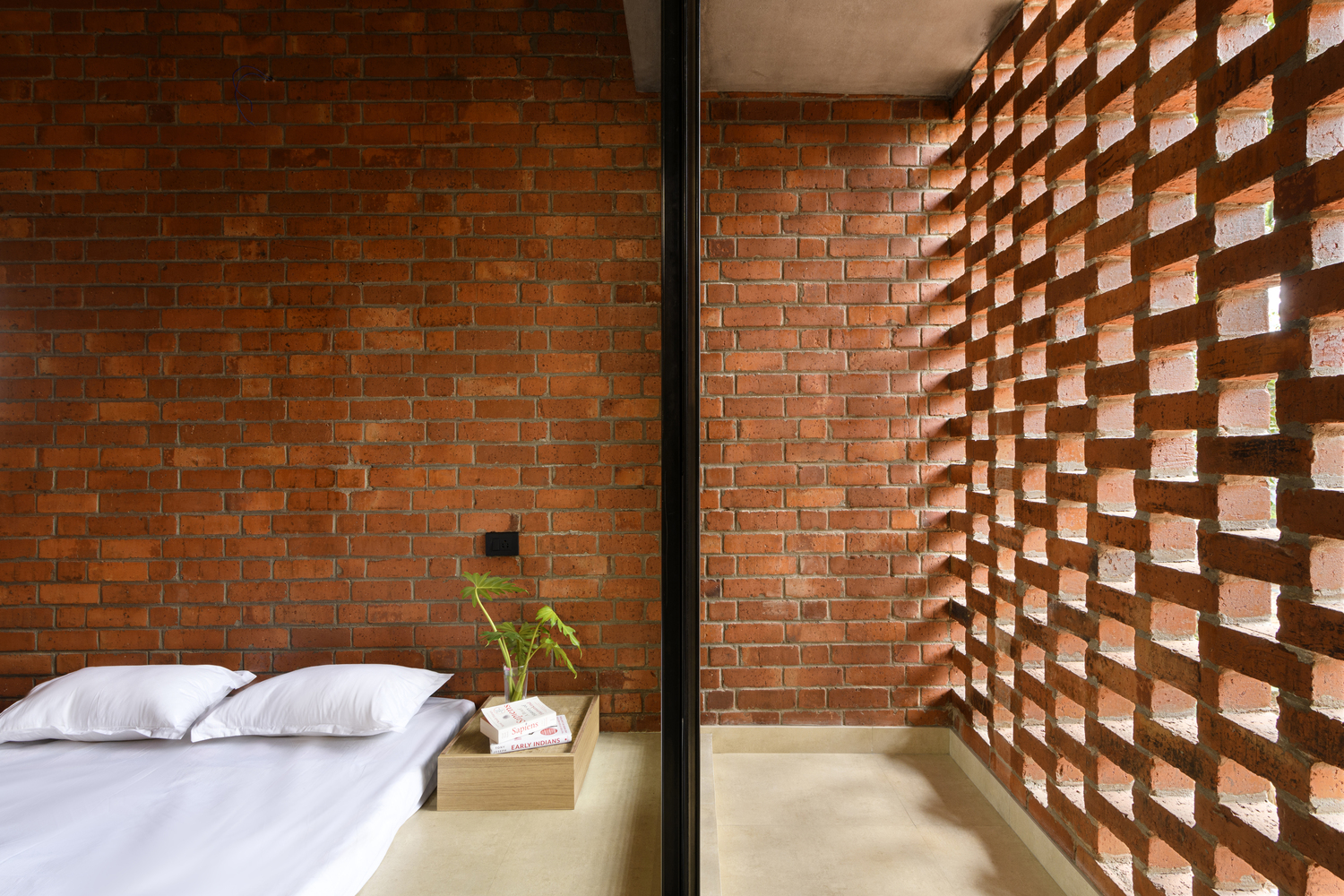 Srijit Srinivas Clever Solution in Using Limited Land To Become a Functional Brick House