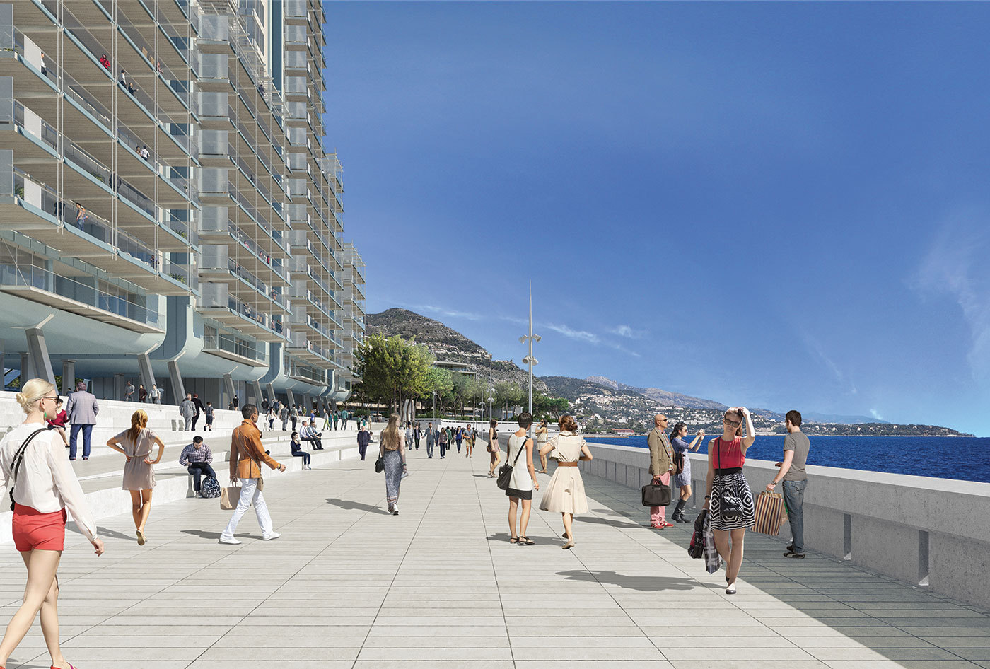 Public seafront area