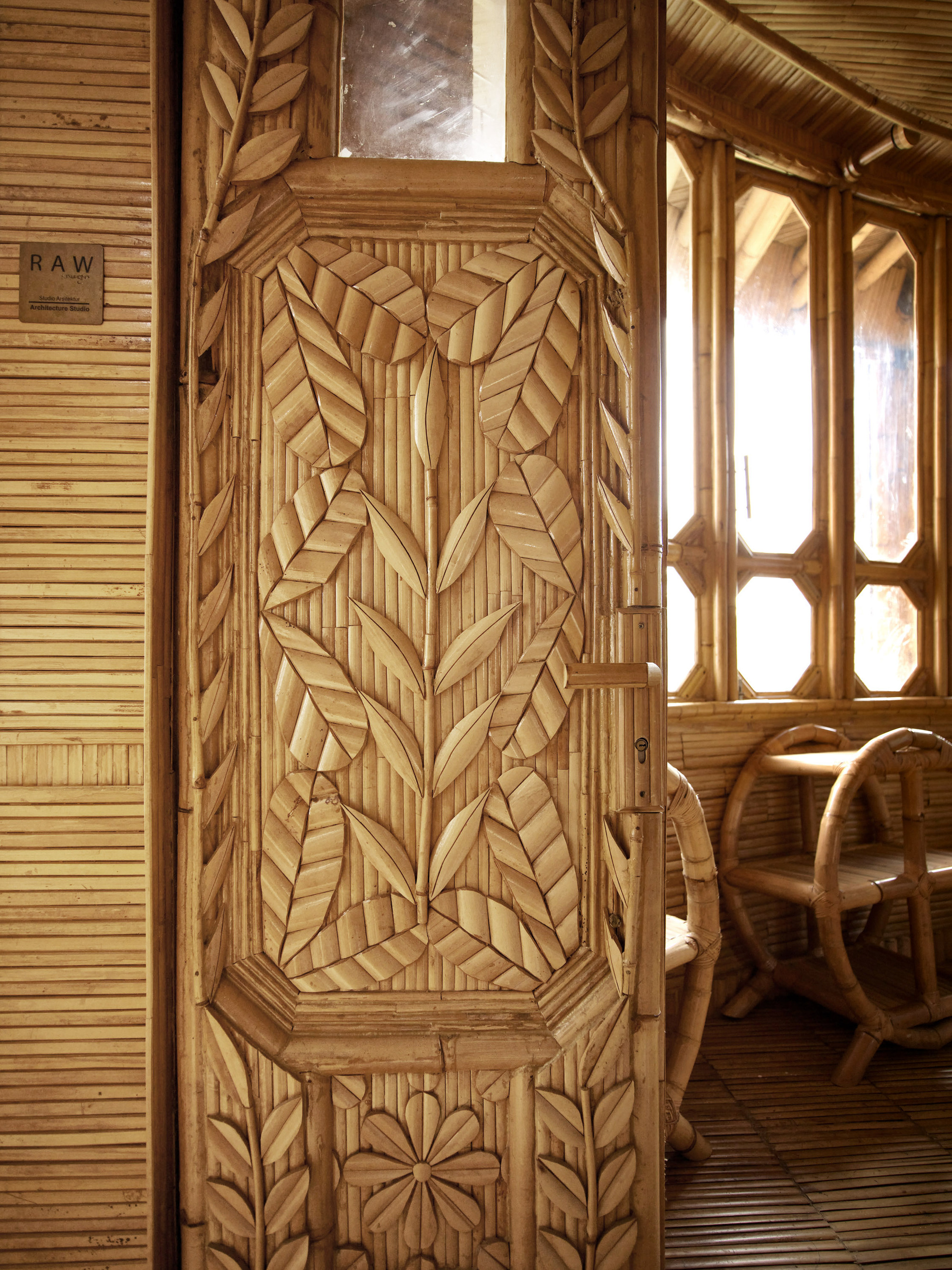 Bamboo is the main material applied to Sumarah