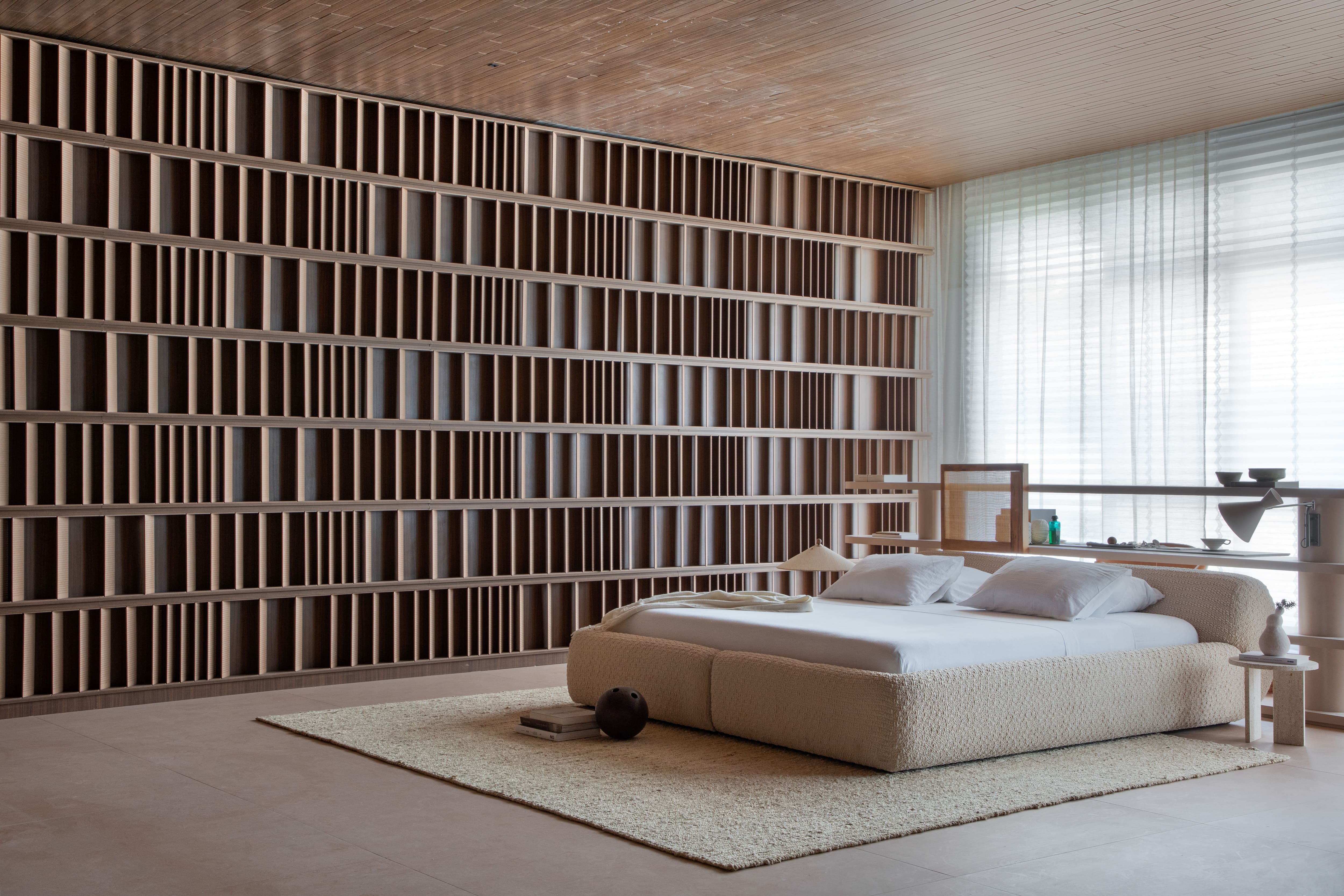 Bedroom with double cot by Wentz Design