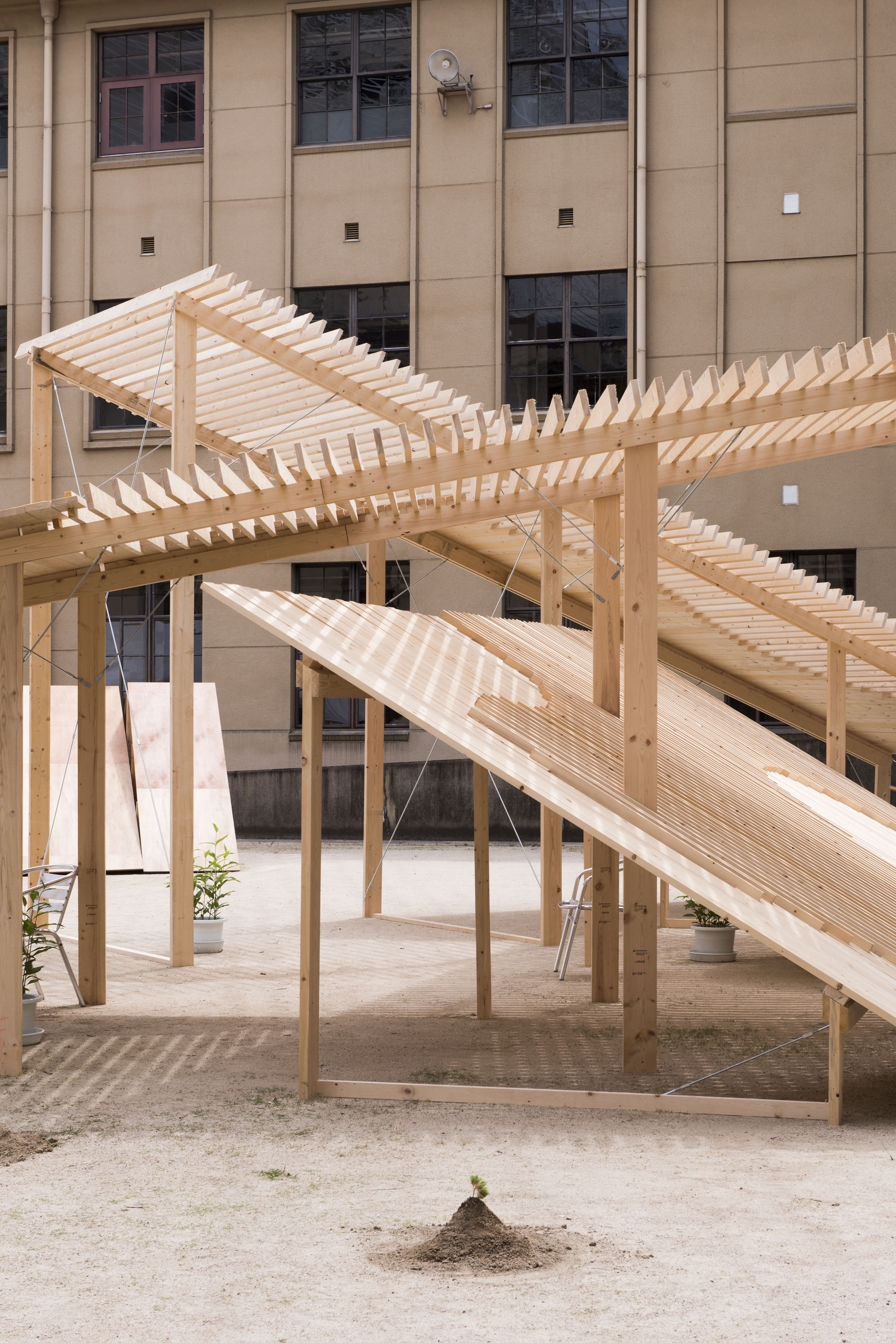 Six Architects from Different Countries Collaborate to Build Kagerou Village Pavilion
