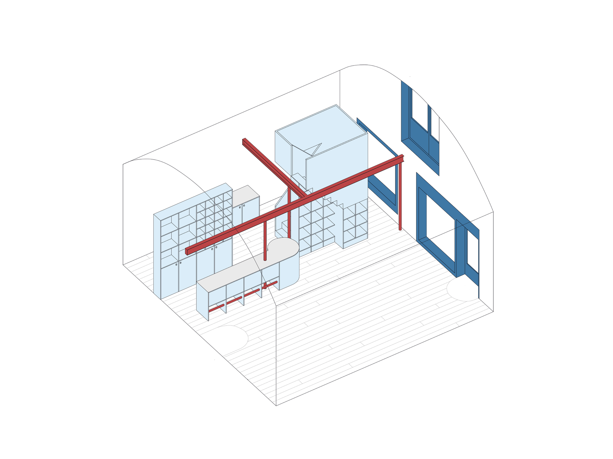 Three Architects Collaborate to Turn a Nightclub into a Bogen 131 Bicycle Shop