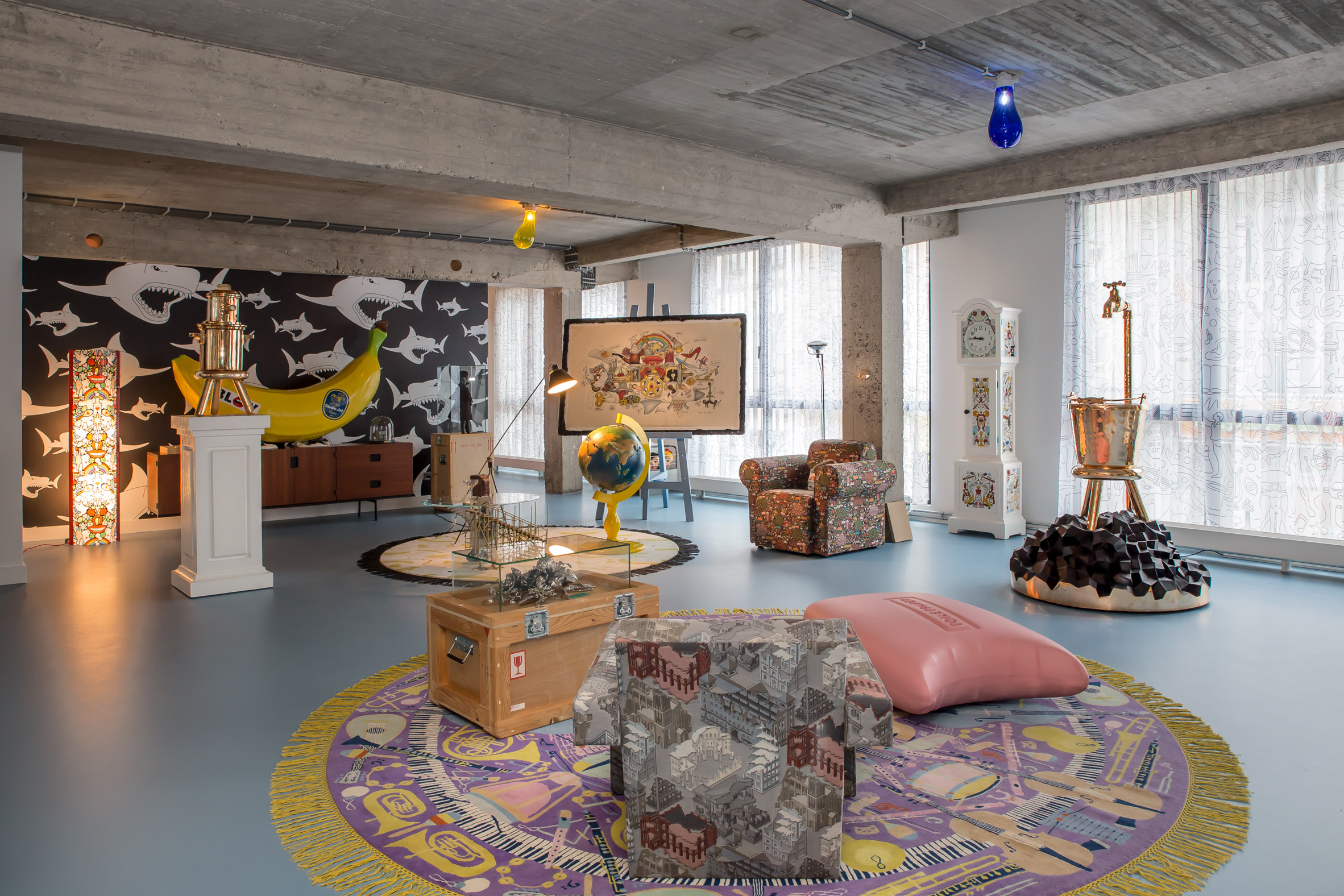 An Old Building Overhauled into an Eclectic Style Office