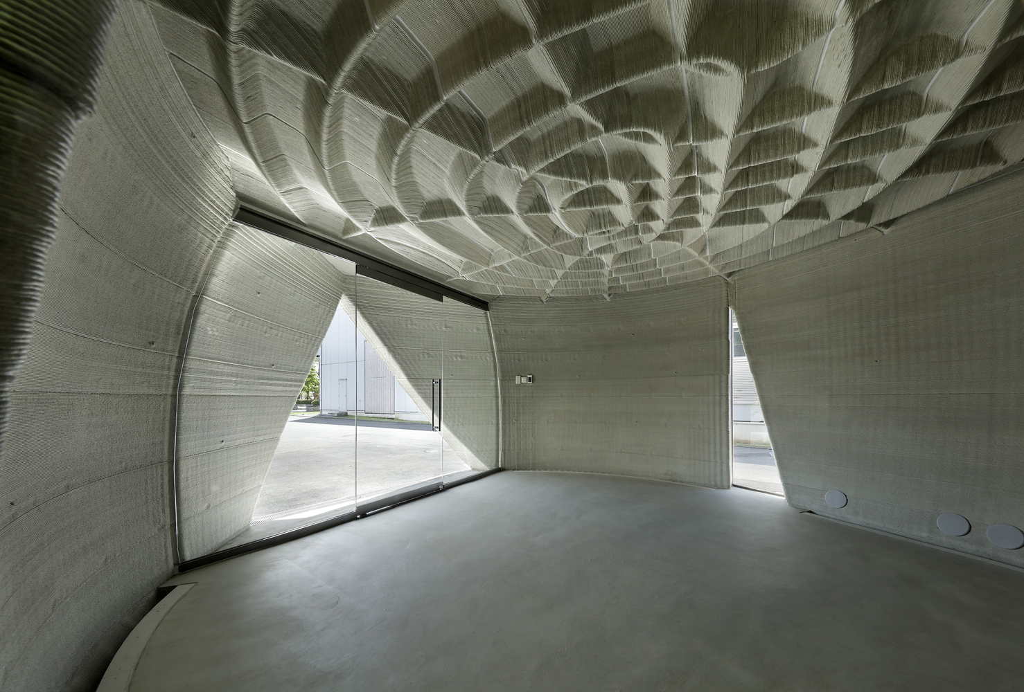 Interior view 3dpod, Photo by Satoshi Shigeta