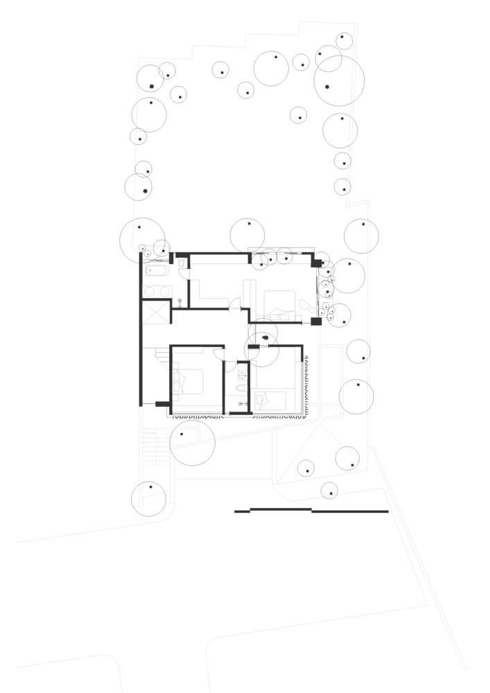 3rd floor plan OHIO House, Source by StudiRK