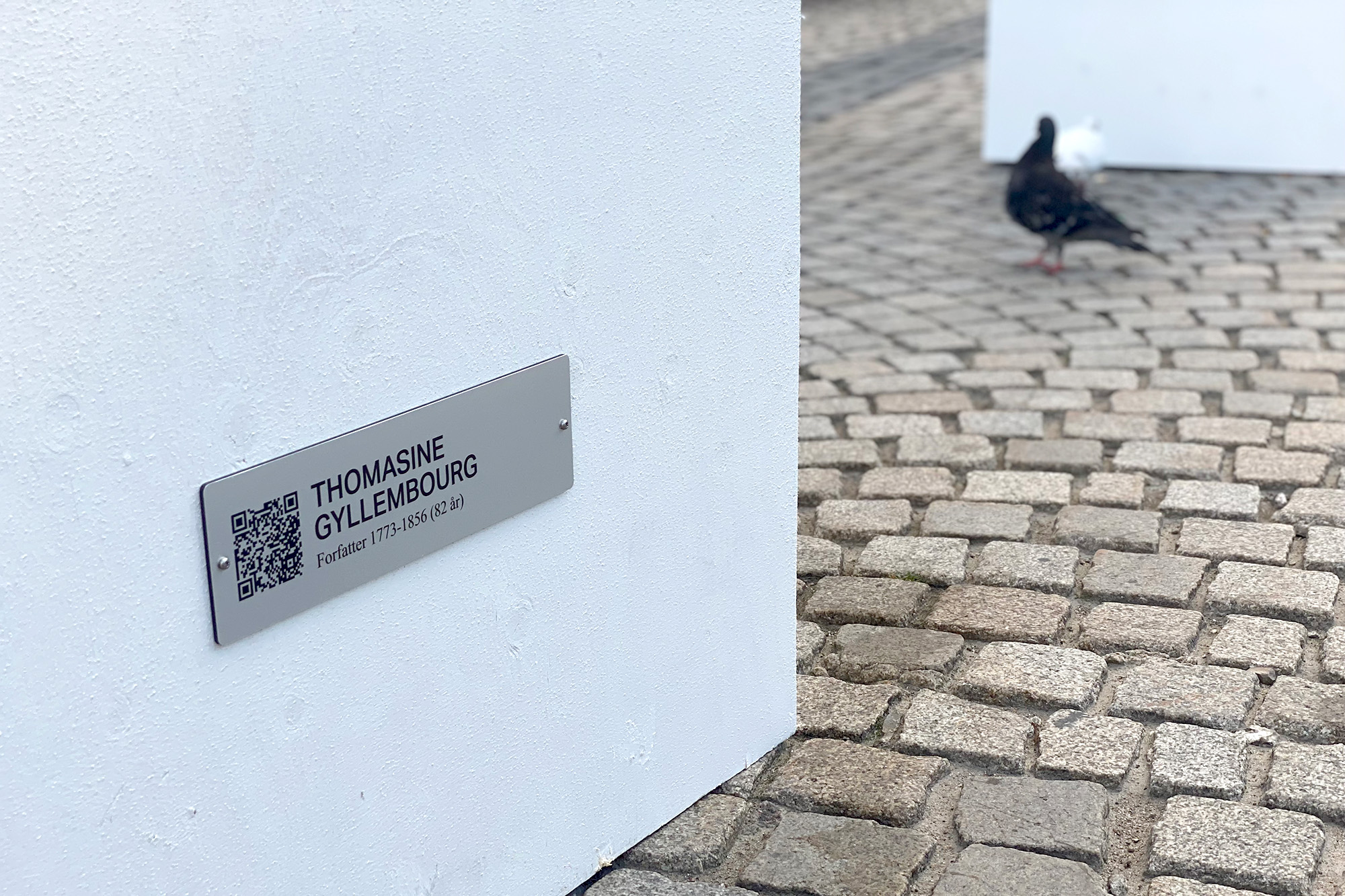 Metal Plaque with the Name of a Female Pioneer, photo by Laurent De Carniere