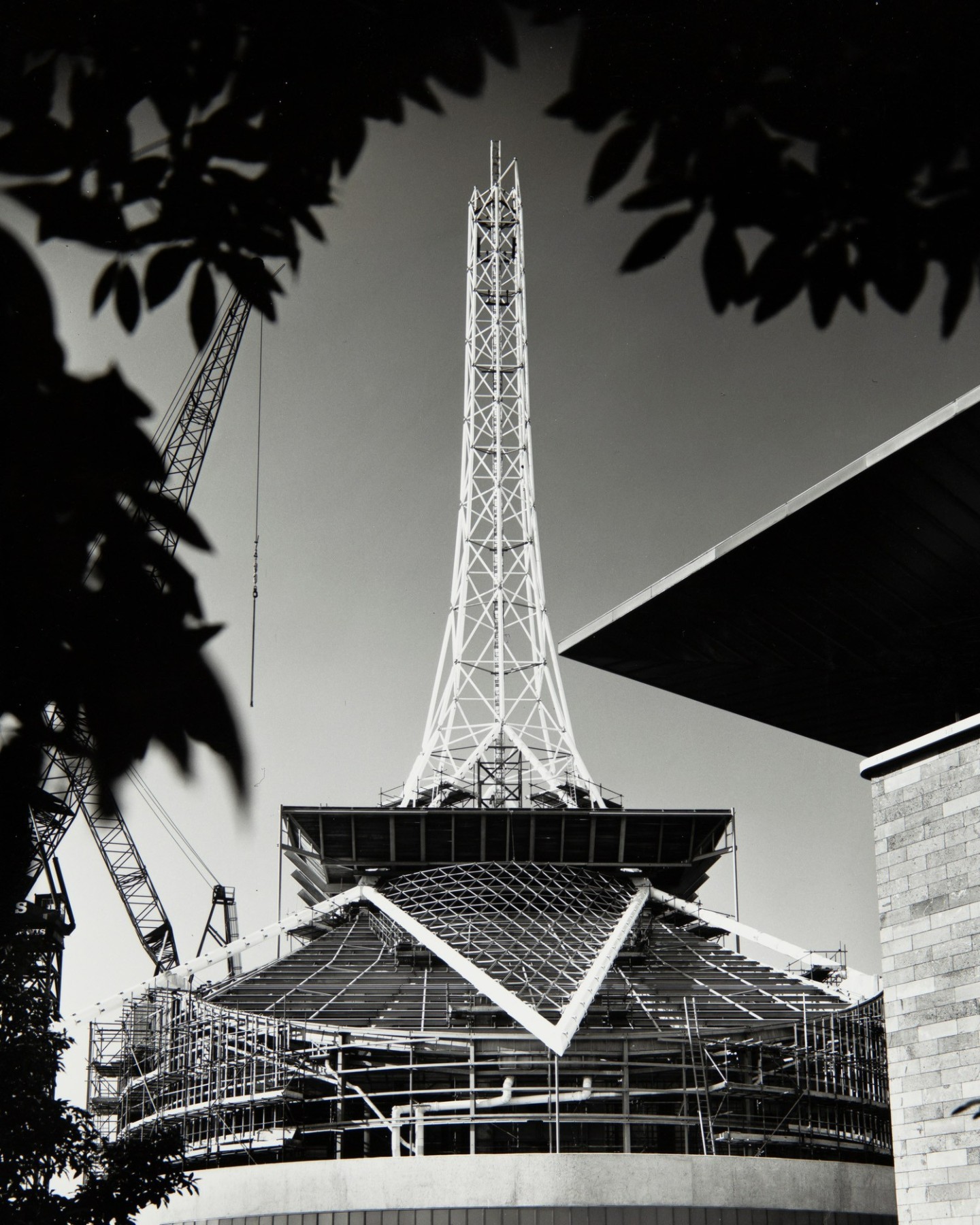 Arts Centre Melbourne under construction