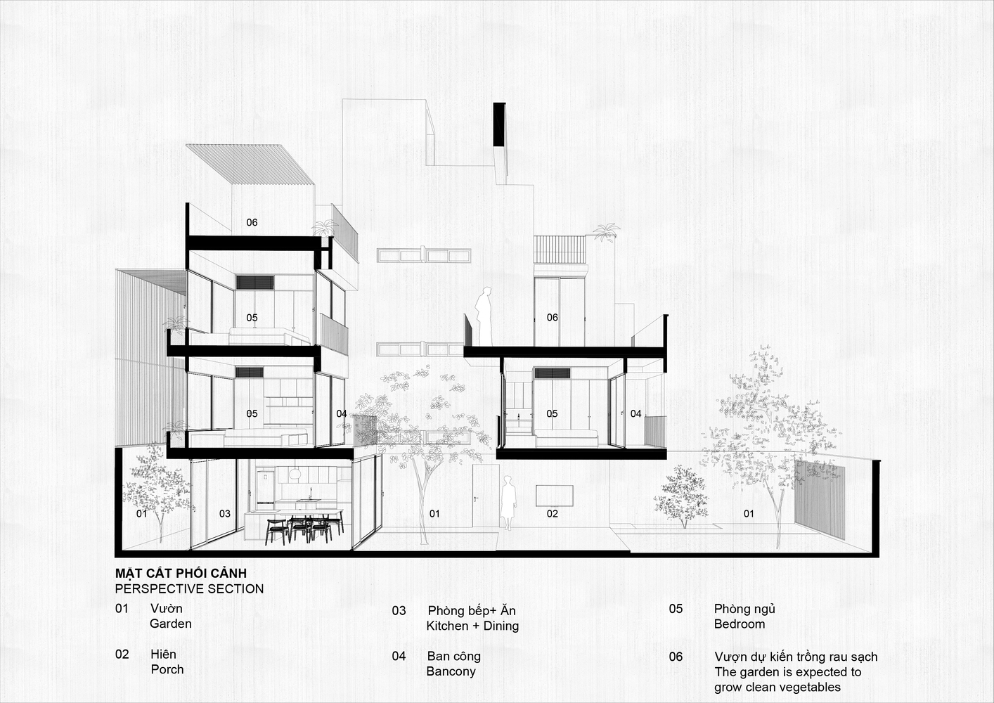 plan 5 house for young families in da nang by h-h studio