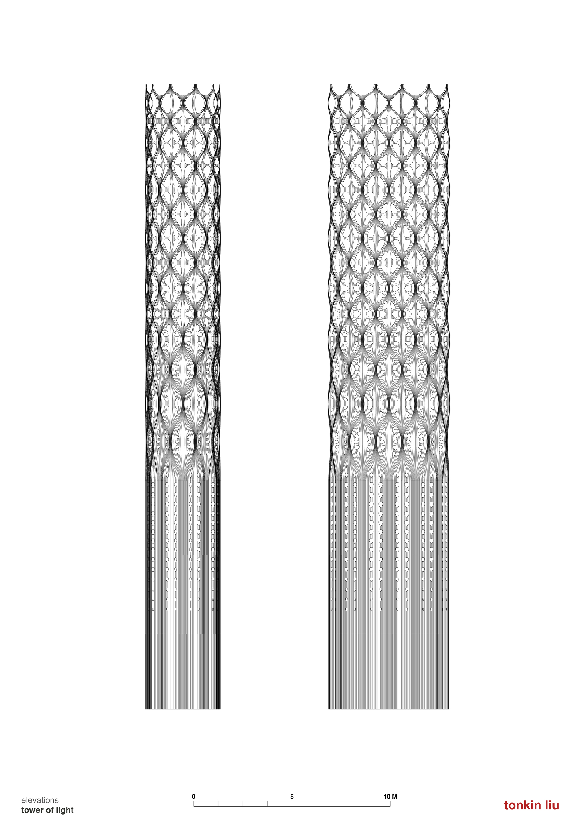 drawing of the tower of light in Manchester