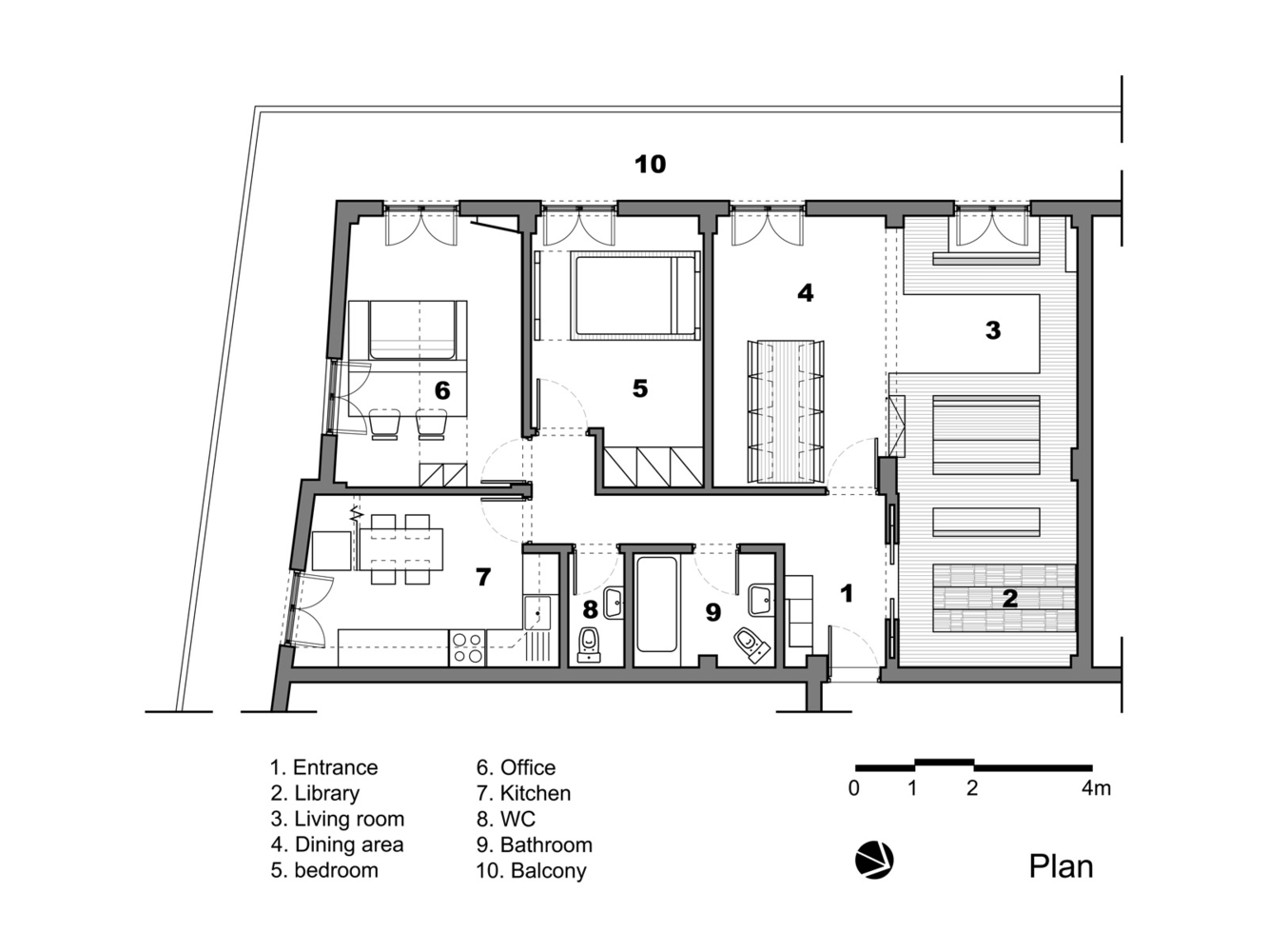 Layout of apartment in Thessaloniki
