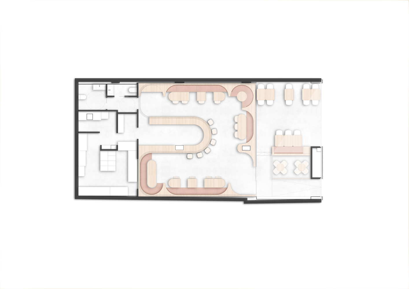 The Layout of El Camino Restaurant