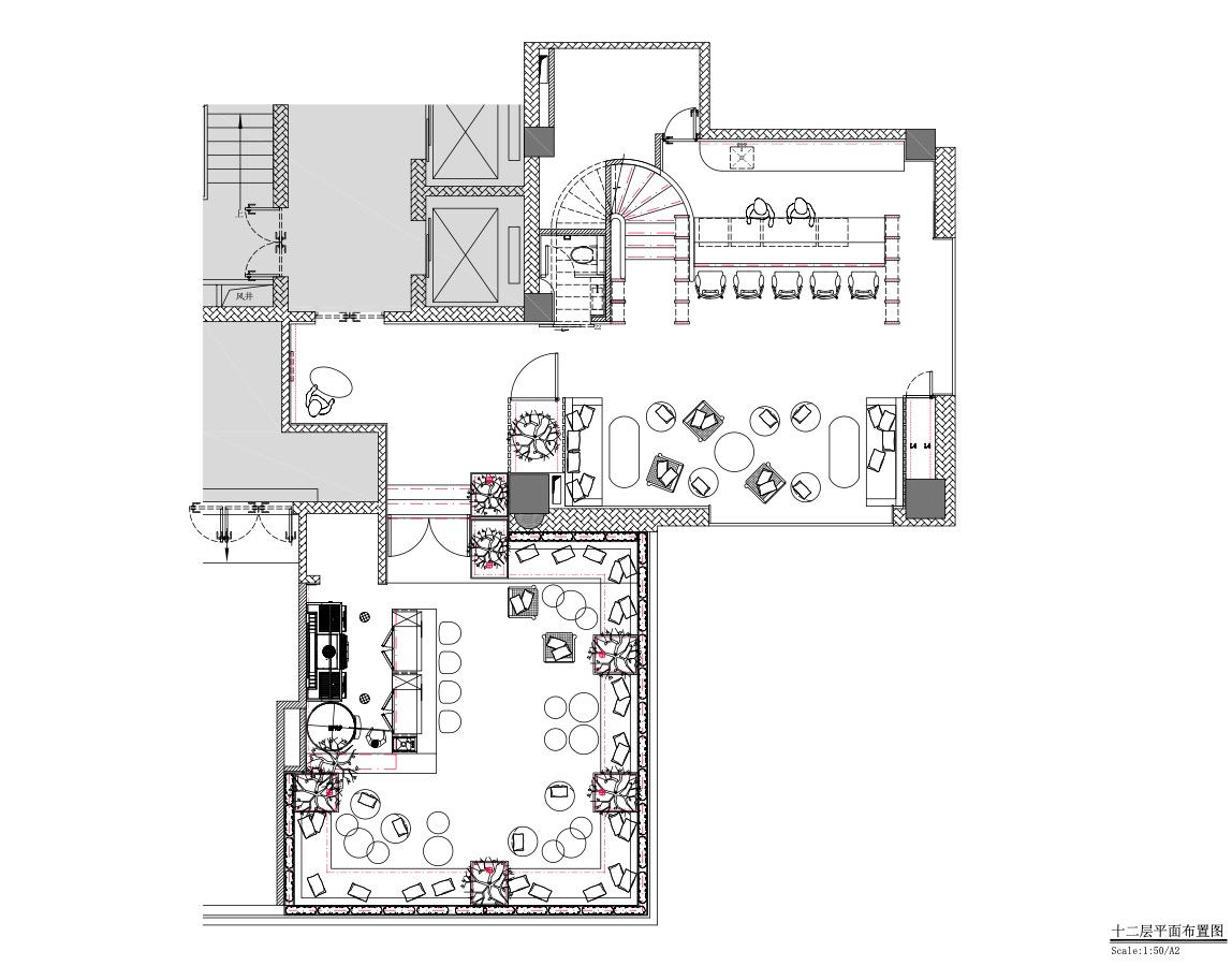 The Twelve Floor Layout of Le Coq Wine & Bar 