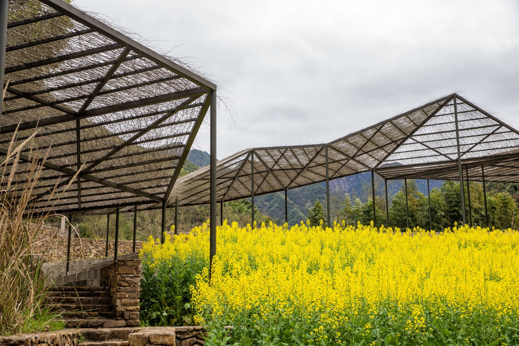 Flowing Cloud Pavilion designed by Sou Fujimoto looked like a building floating in the air