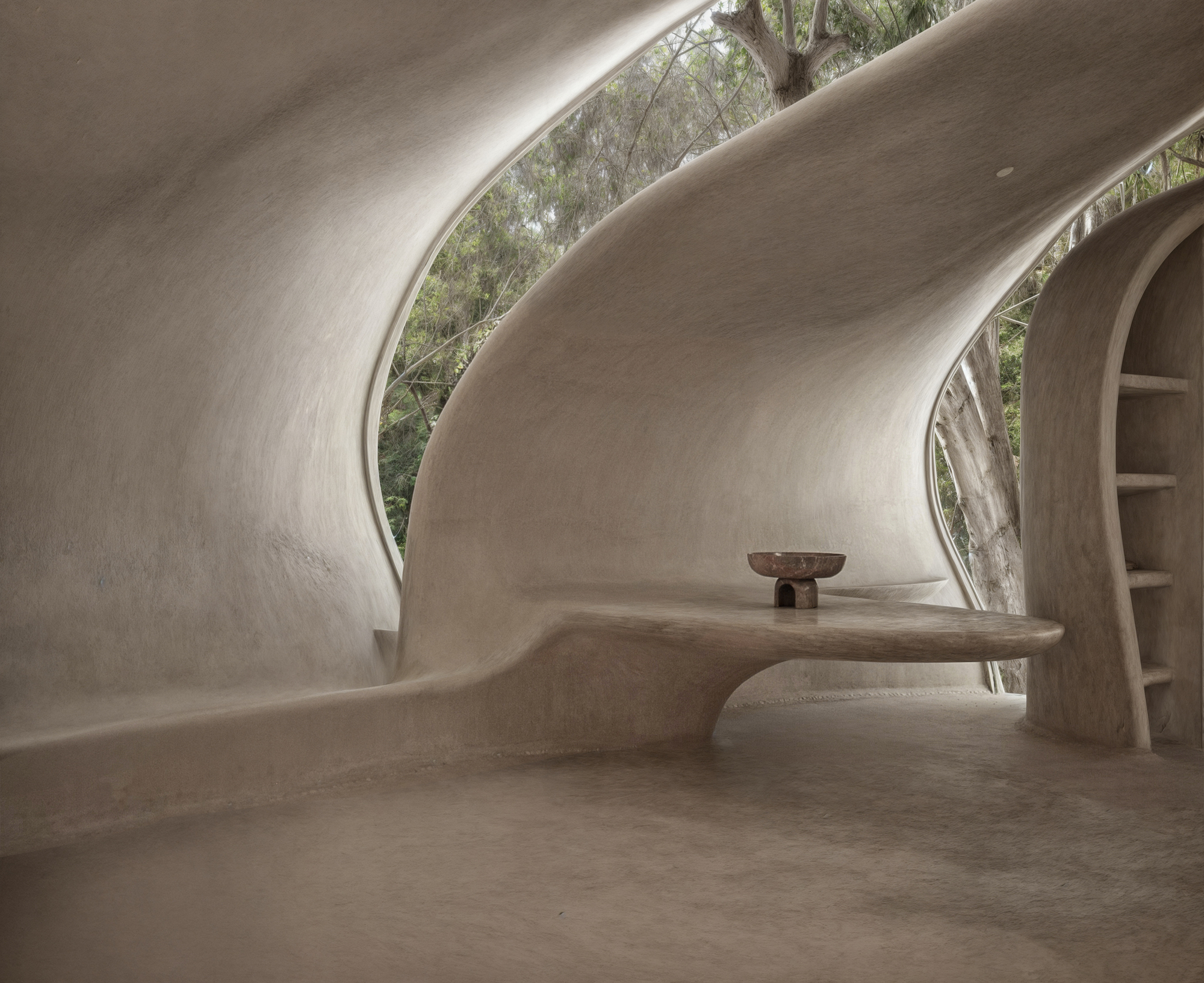 A Donut-shaped Holistic Center in the Forest that Adopts Bionic Principles