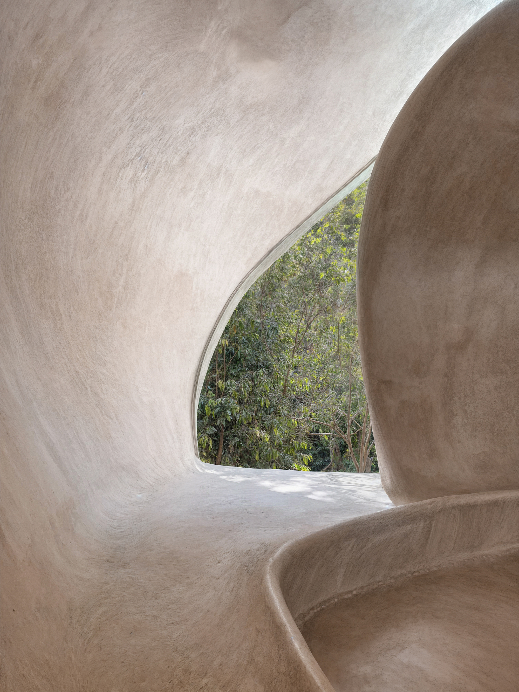 A Donut-shaped Holistic Center in the Forest that Adopts Bionic Principles