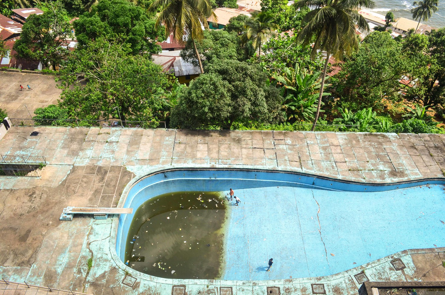 The swimming pool at Ducor Hotel is now not as luxurious as it used to be