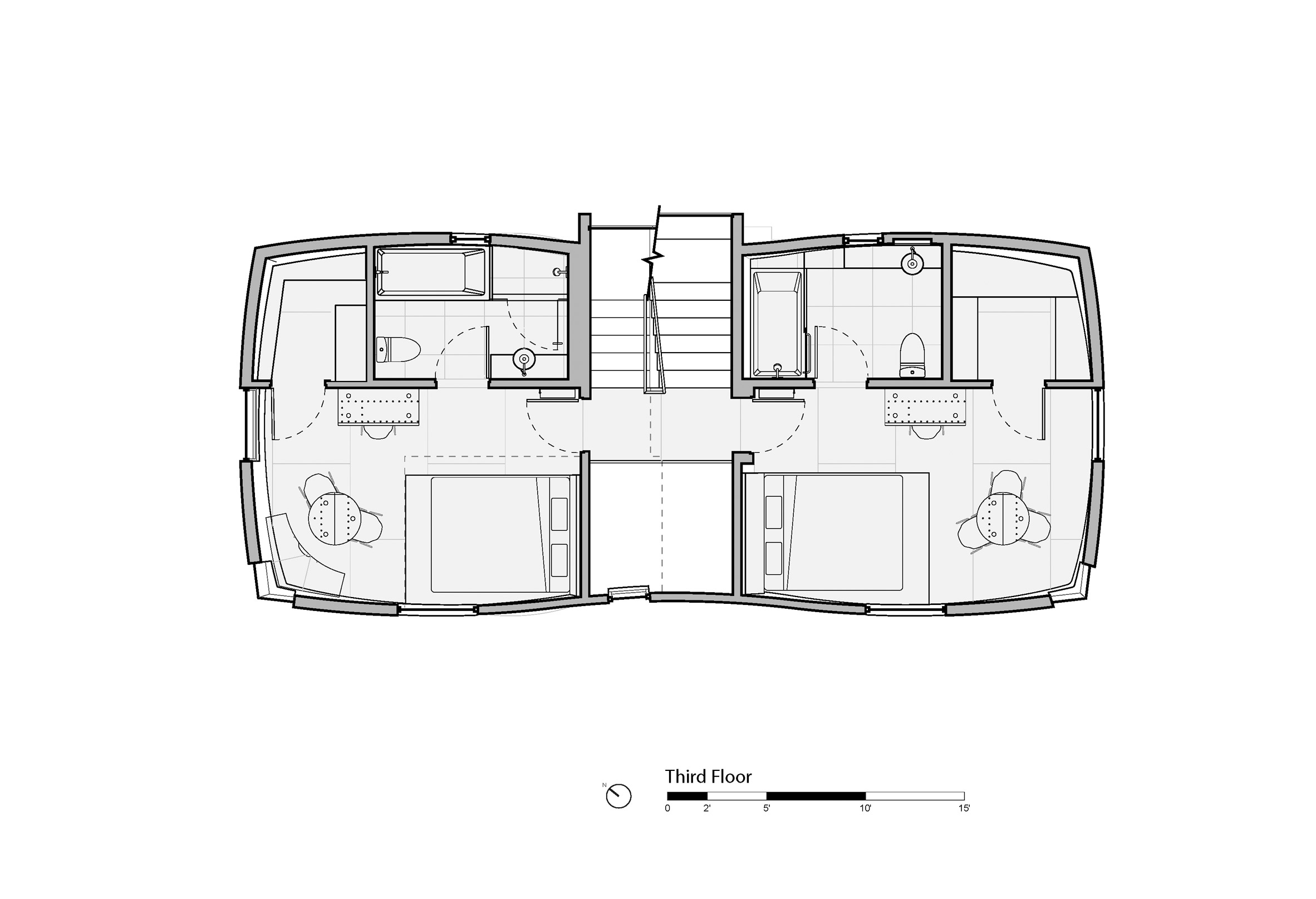 The second-floor plan