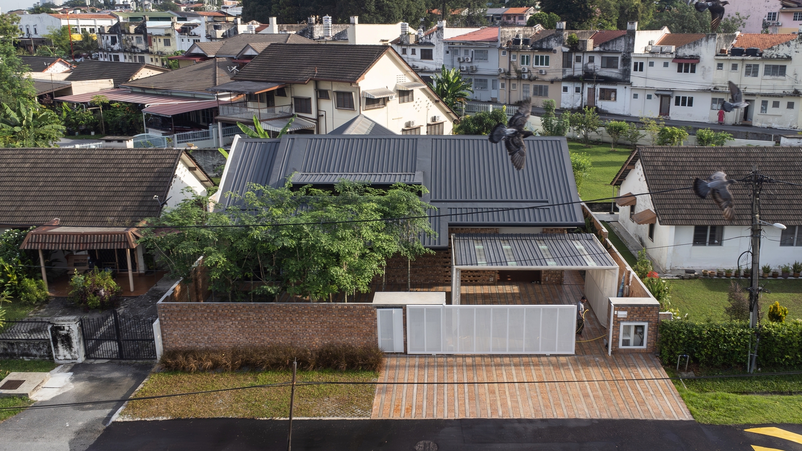 Bird-eye view of Brickwood Villa by futurground