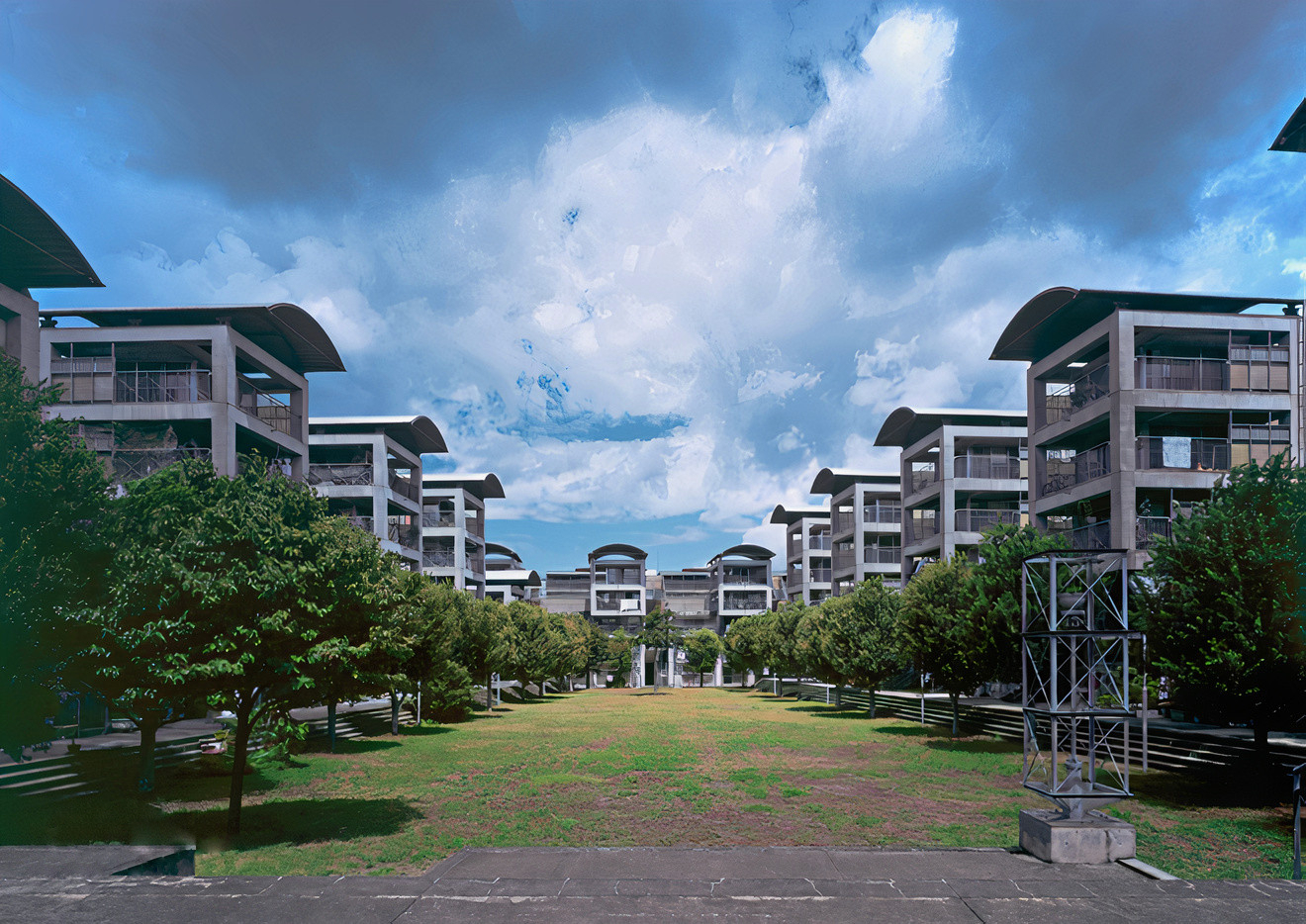 Five story Hotakubo Housing building